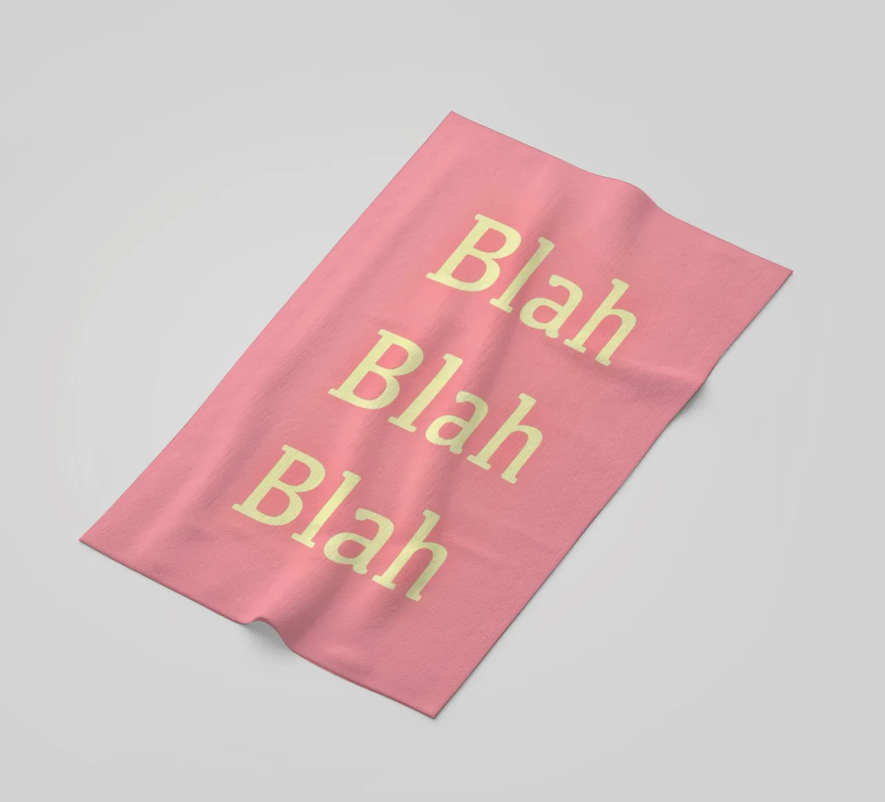 Blah Blah Blah telo mare da Proper job studio