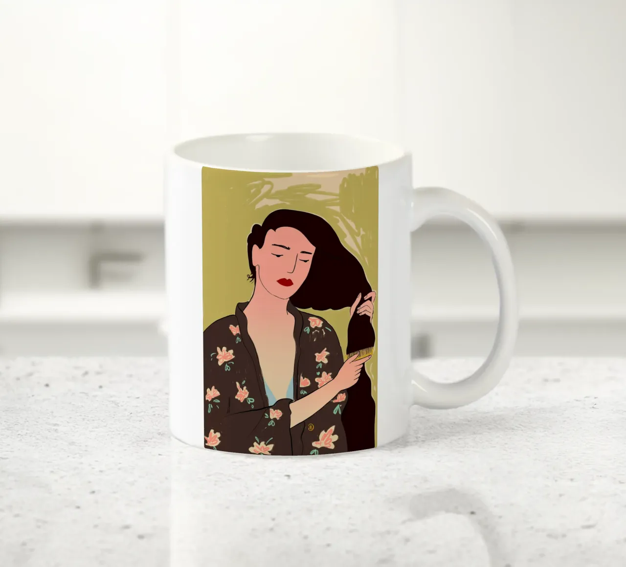 RITUALE DI CURA DI SÉ tazza in ceramica da Sandra Poliakov