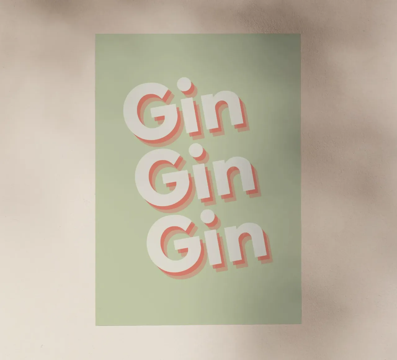 Gin Gin lámina retroiluminada de Proper job studio