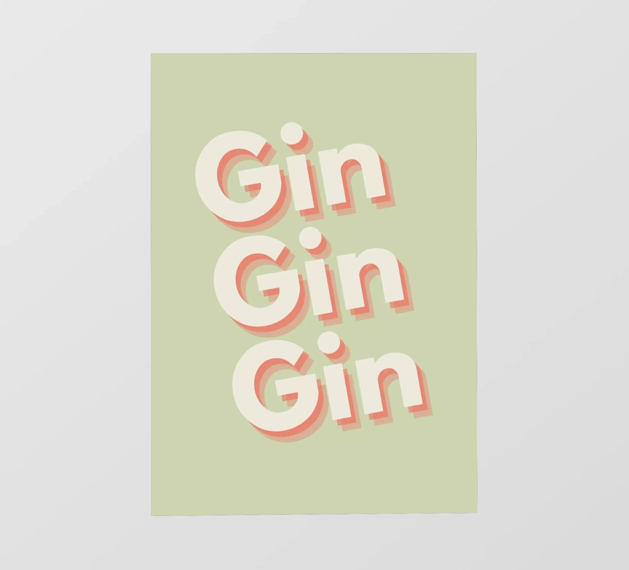 Gin Gin Gin pellicola backlit da Proper job studio