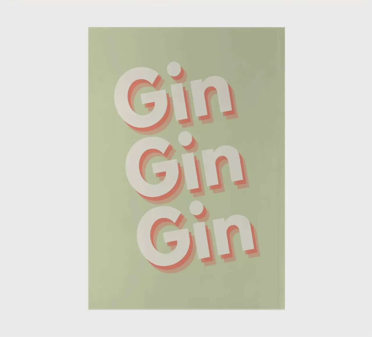Gin Gin notebook by Proper job studio