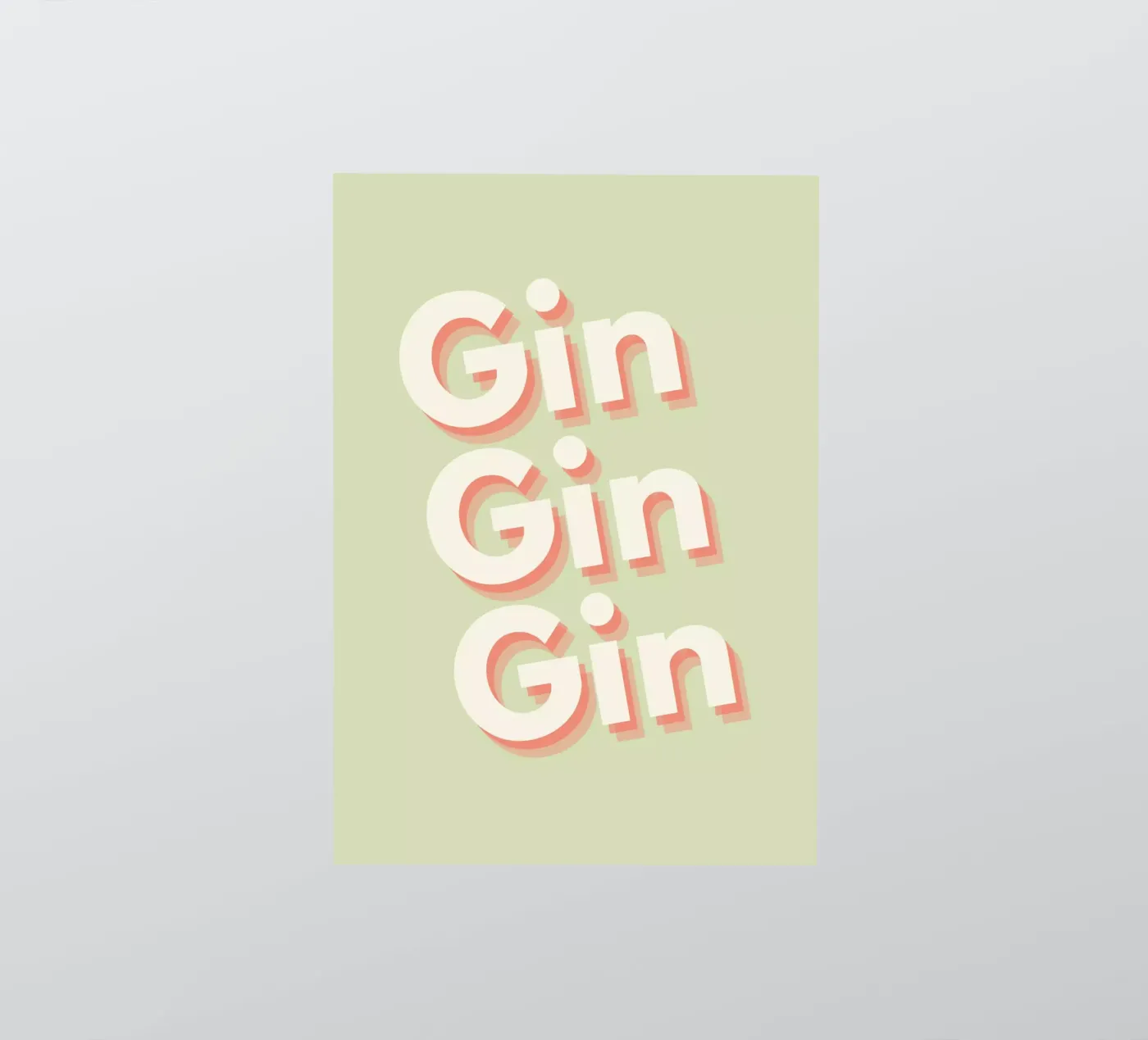 Gin Gin sticker van Proper job studio