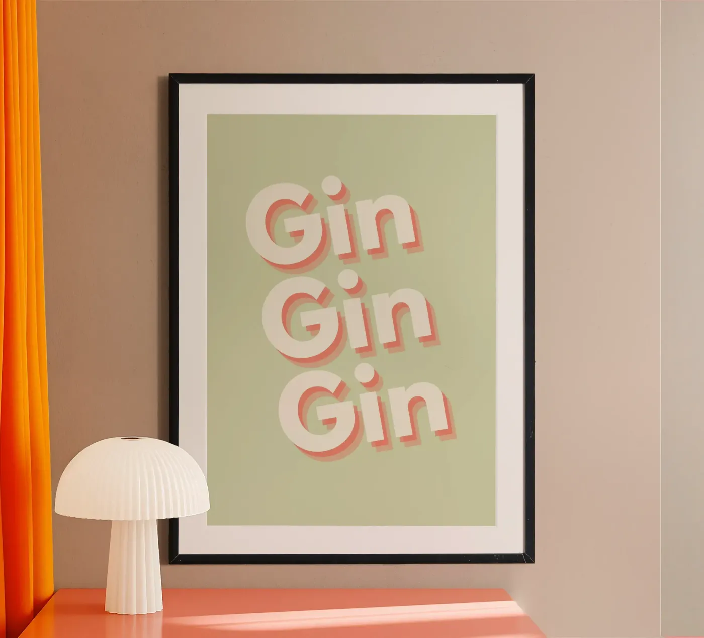 Gin Gin Gin poster da Proper job studio
