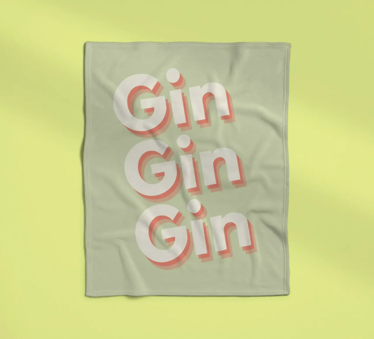 Gin Gin Gin coperta in pile da Proper job studio