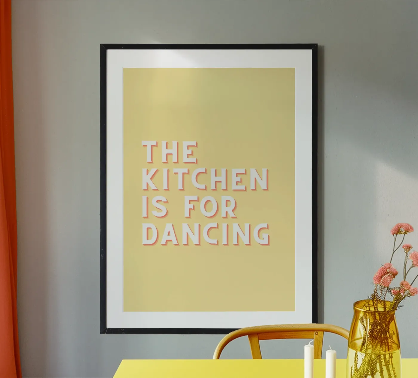 The kitchen is for dancing poster da Proper job studio