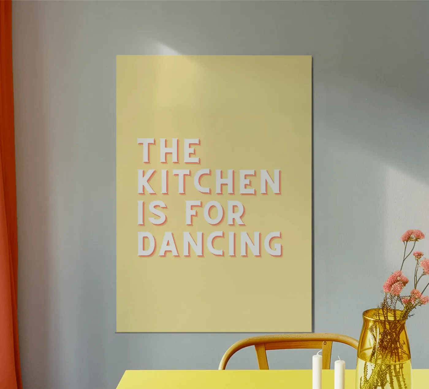 The kitchen is for dancing poster da Proper job studio