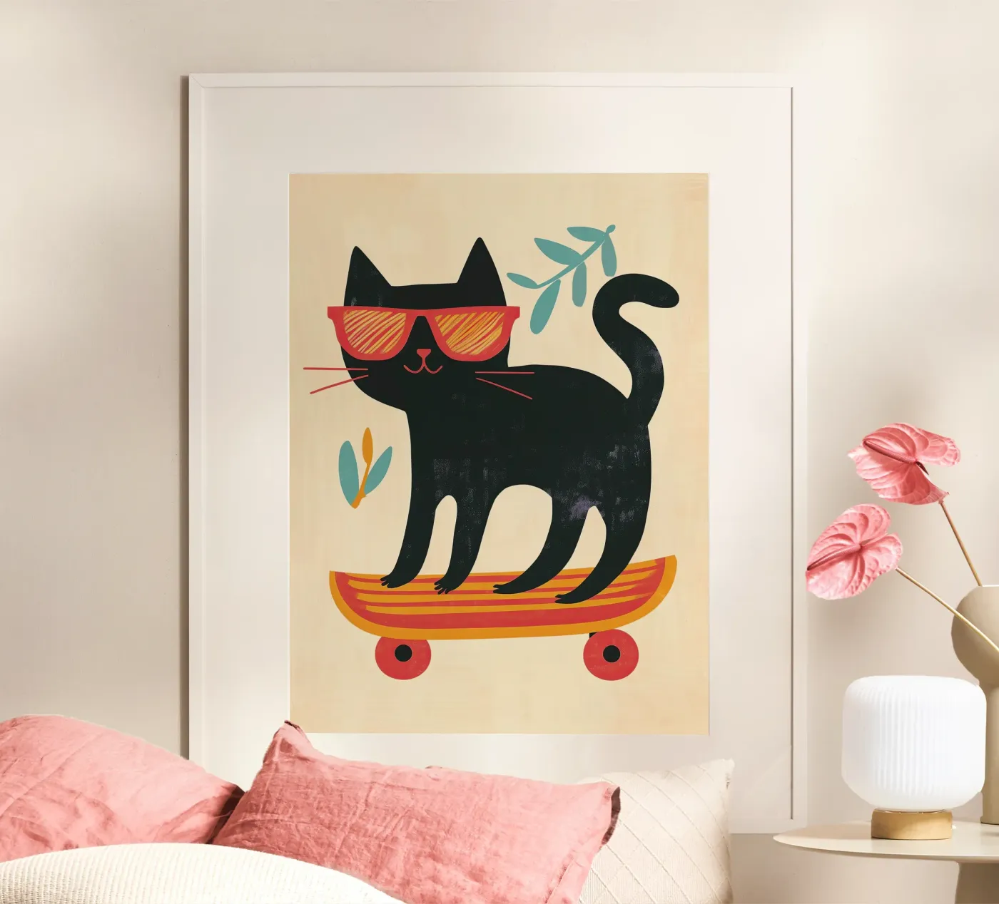 Skateboard Kitty poster da Lilo