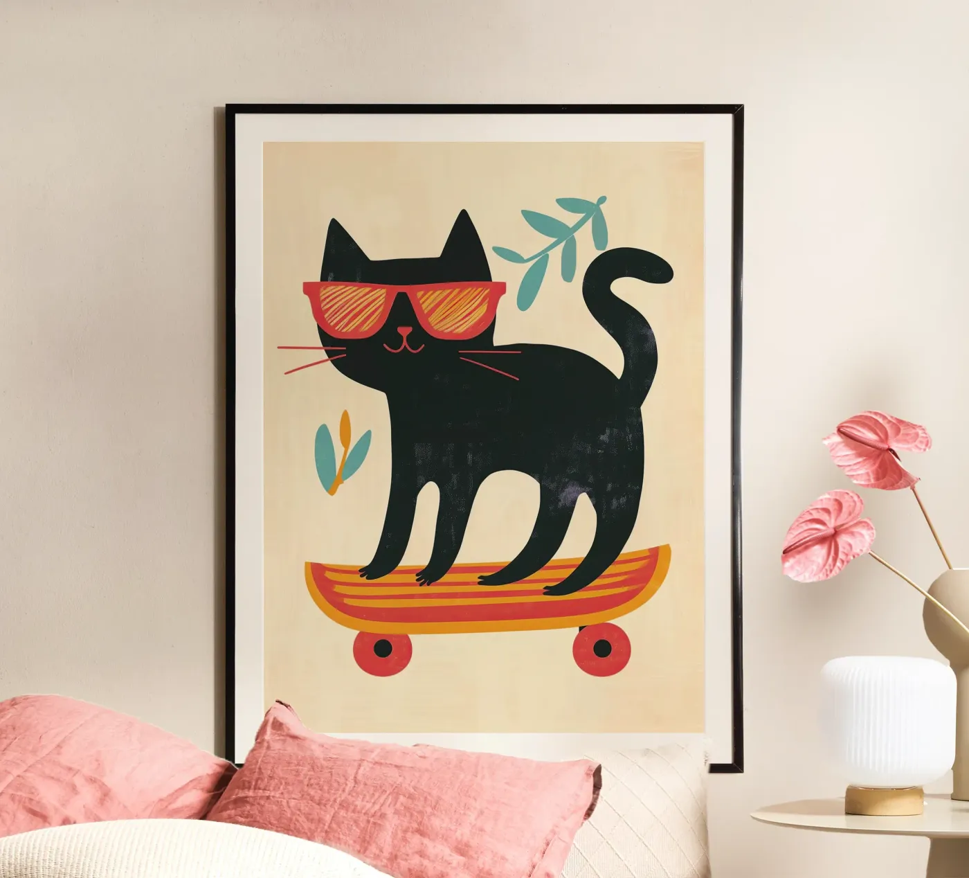 Skateboard Kitty poster da Lilo