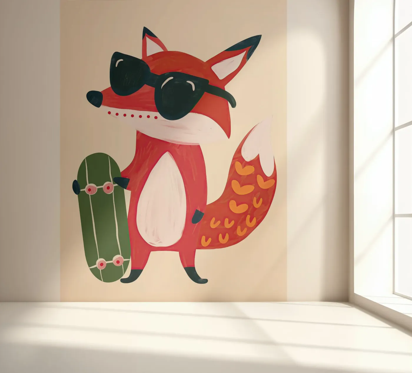 Cool Fox fotobehang van Lilo