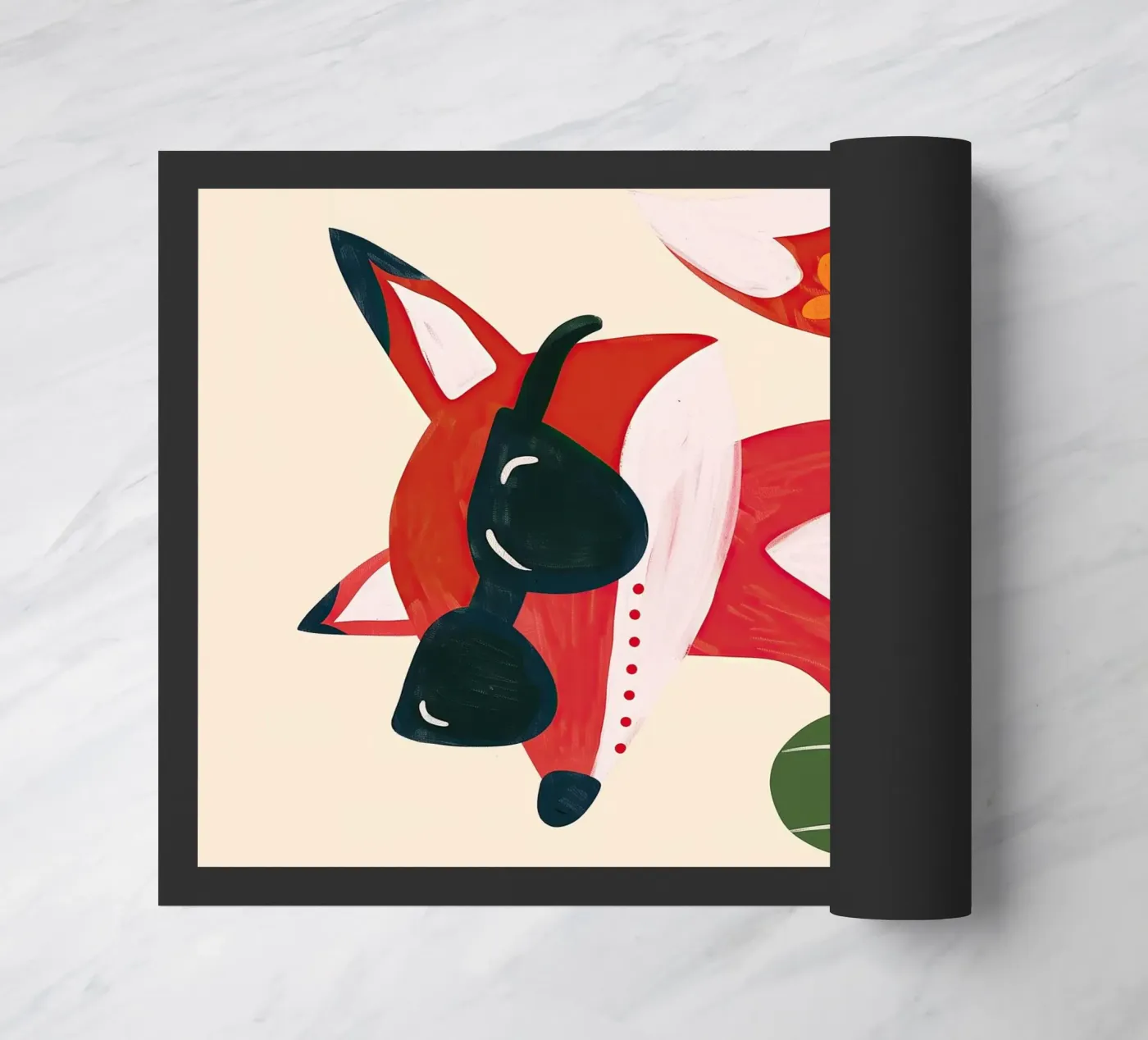 Cool Fox Fußmatte von Lilo