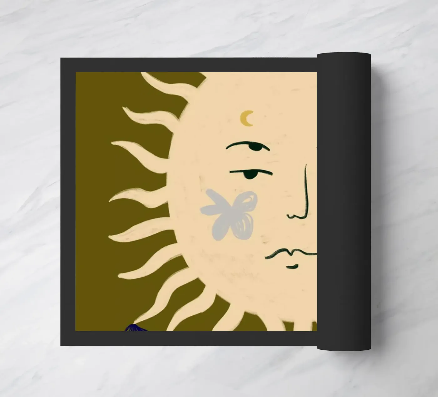 OLIVE SUN doormat by Sandra Poliakov