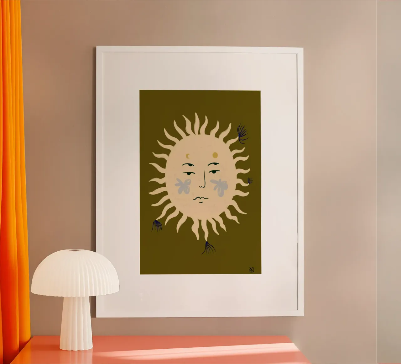 OLIVE SUN poster van Sandra Poliakov