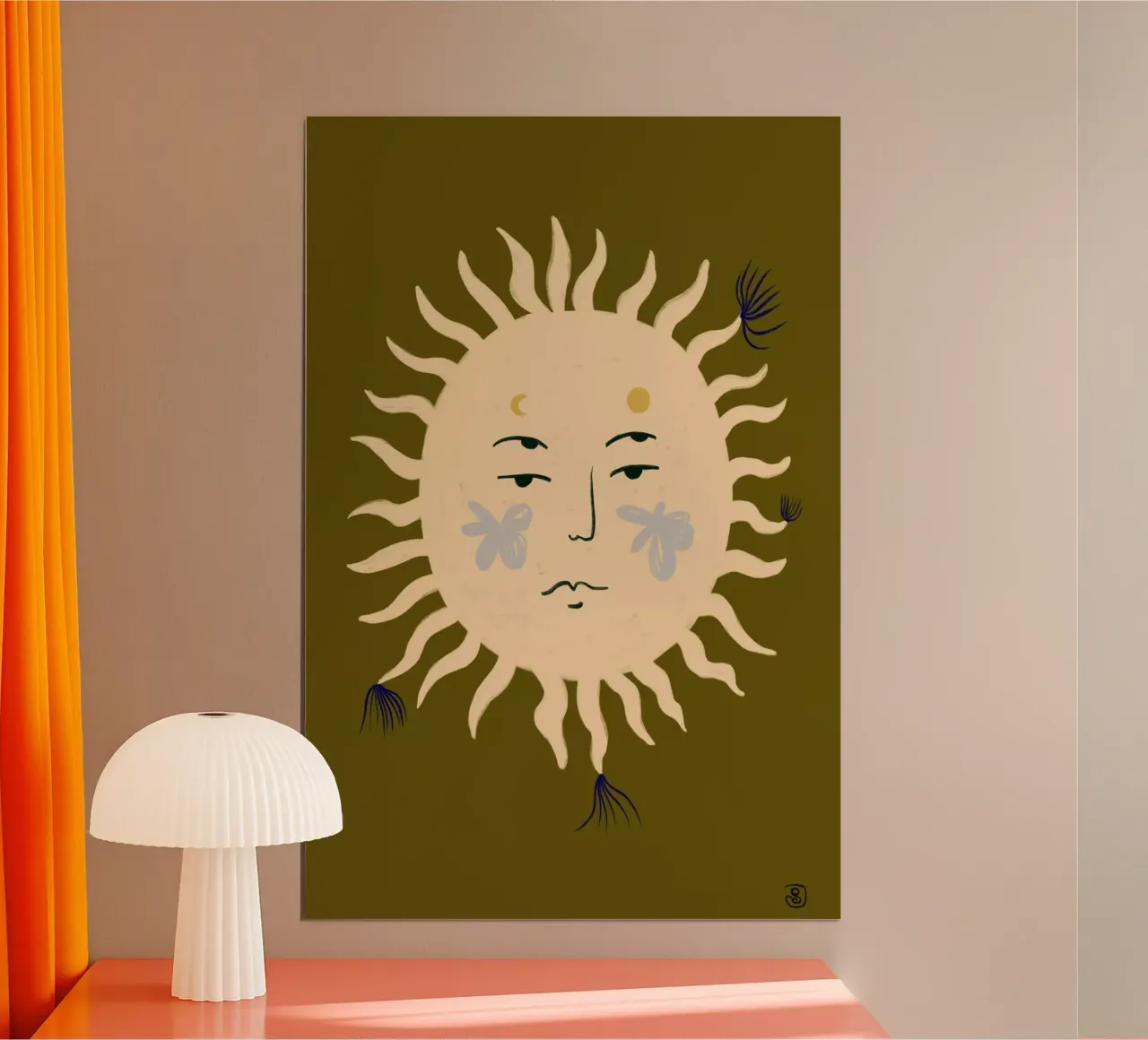 OLIVE SUN poster van Sandra Poliakov