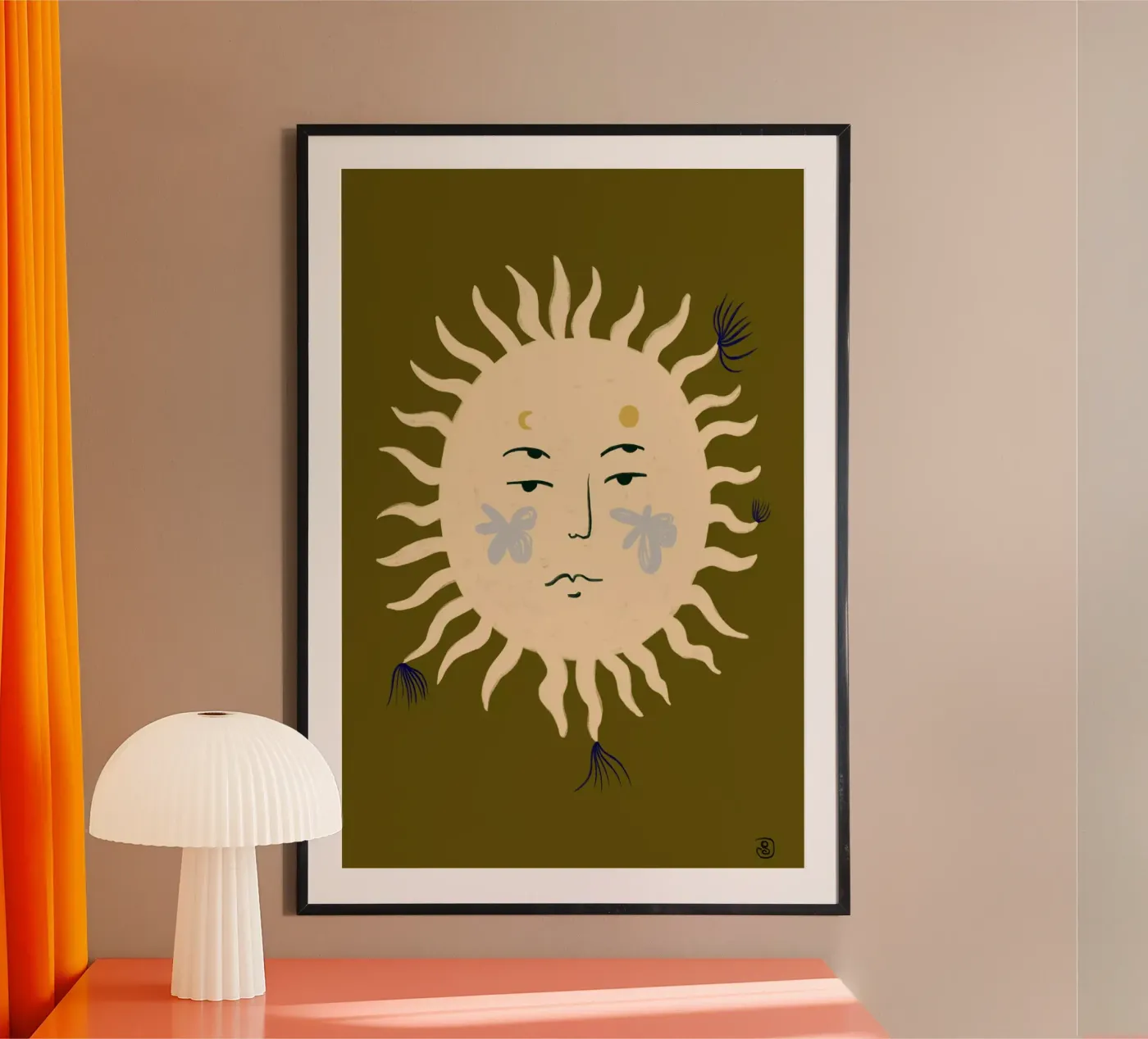 OLIVE SUN poster by Sandra Poliakov