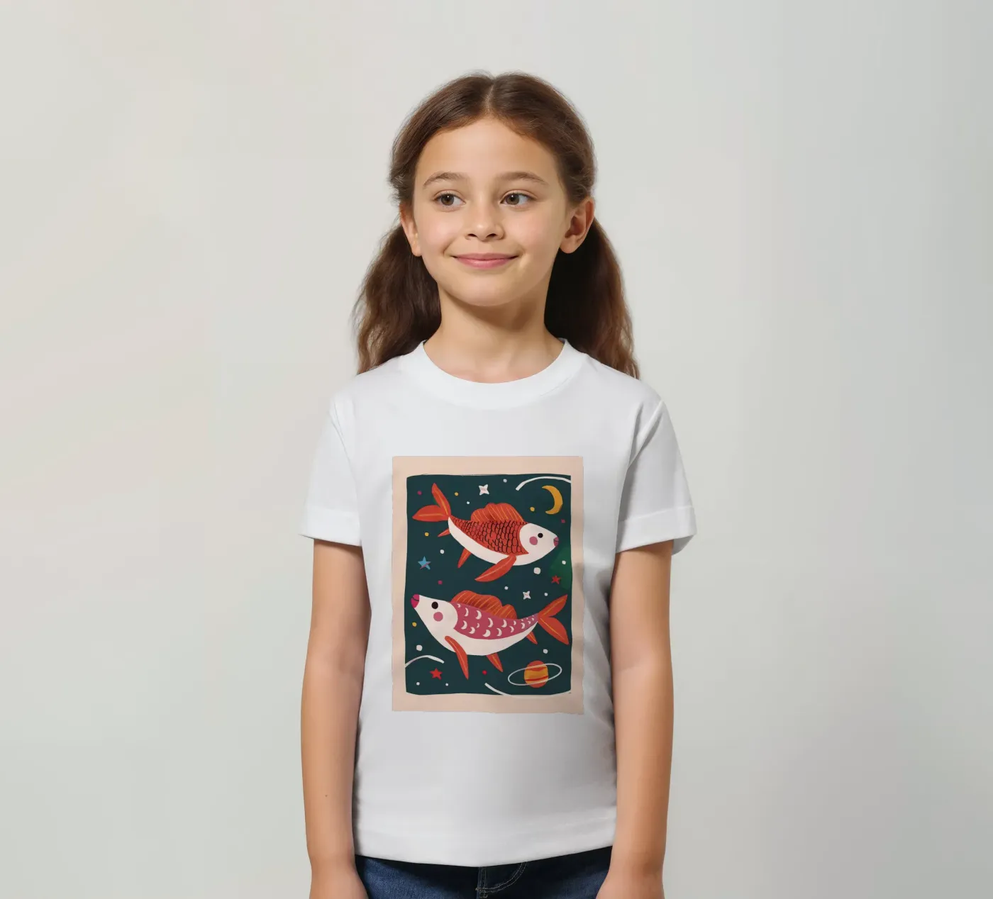 Space Fish t-shirt bambini da Lilo