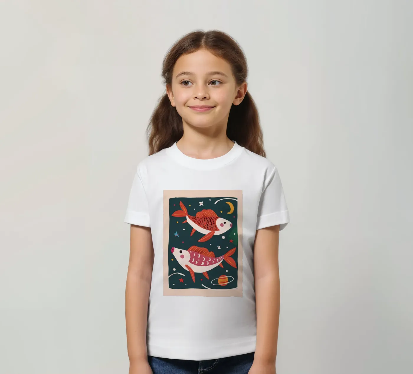 Space Fish t-shirt bambini da Lilo