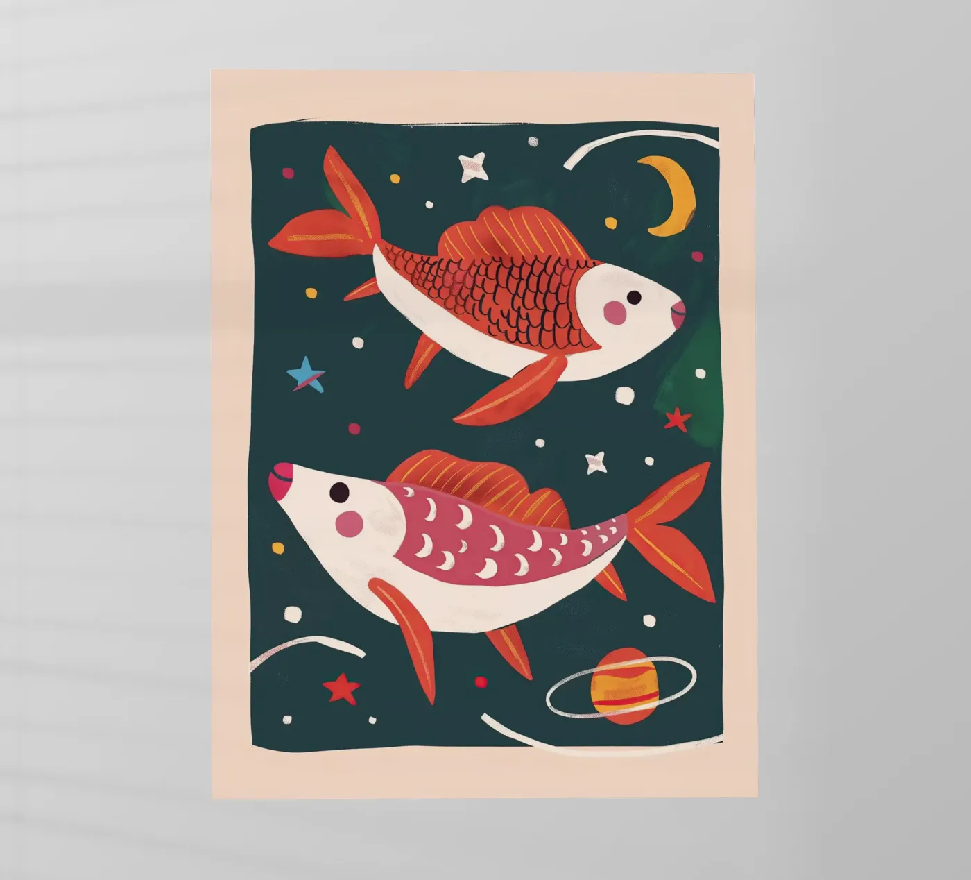 Space Fish pellicola backlit da Lilo
