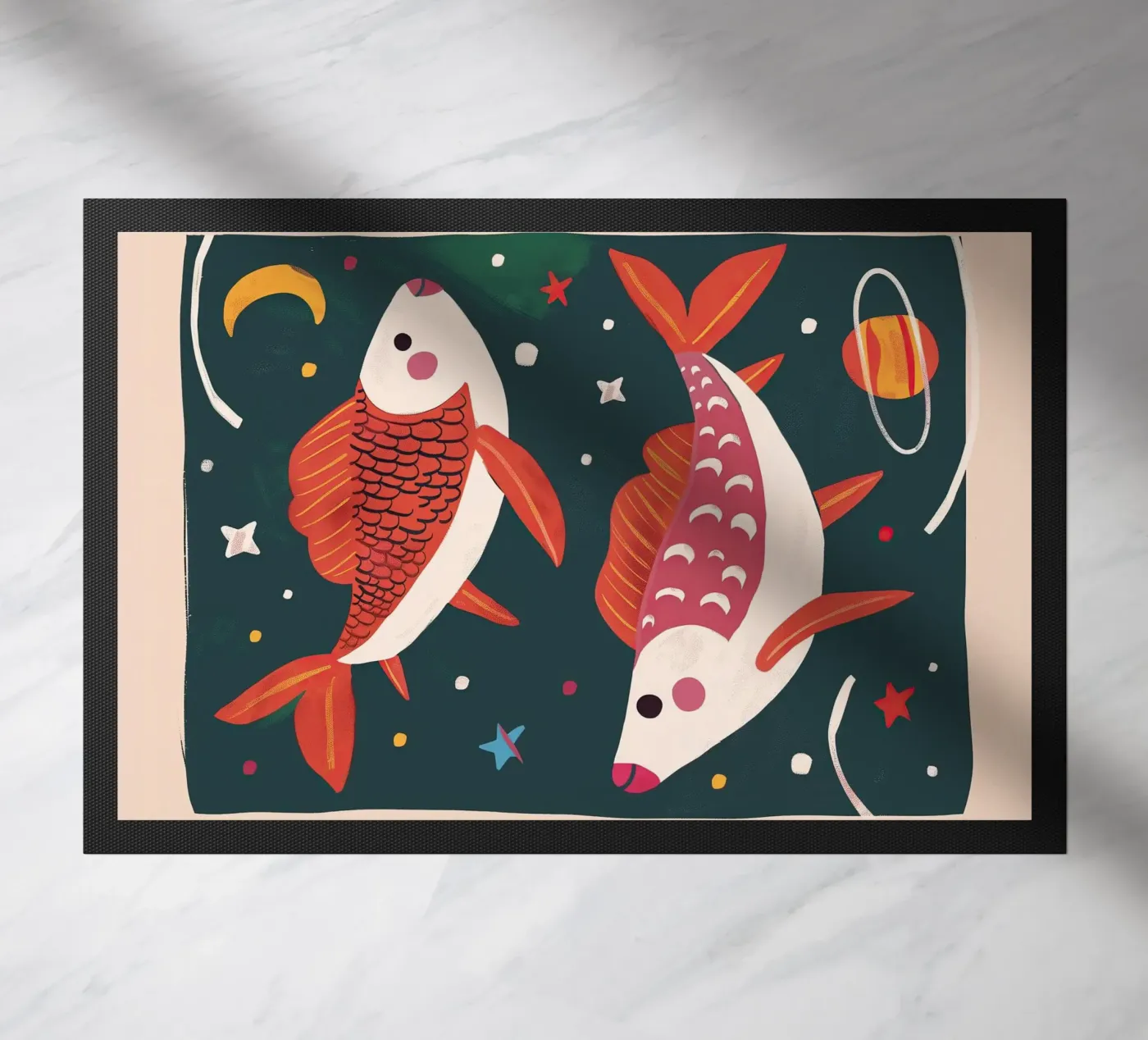 Space Fish deurmat van Lilo