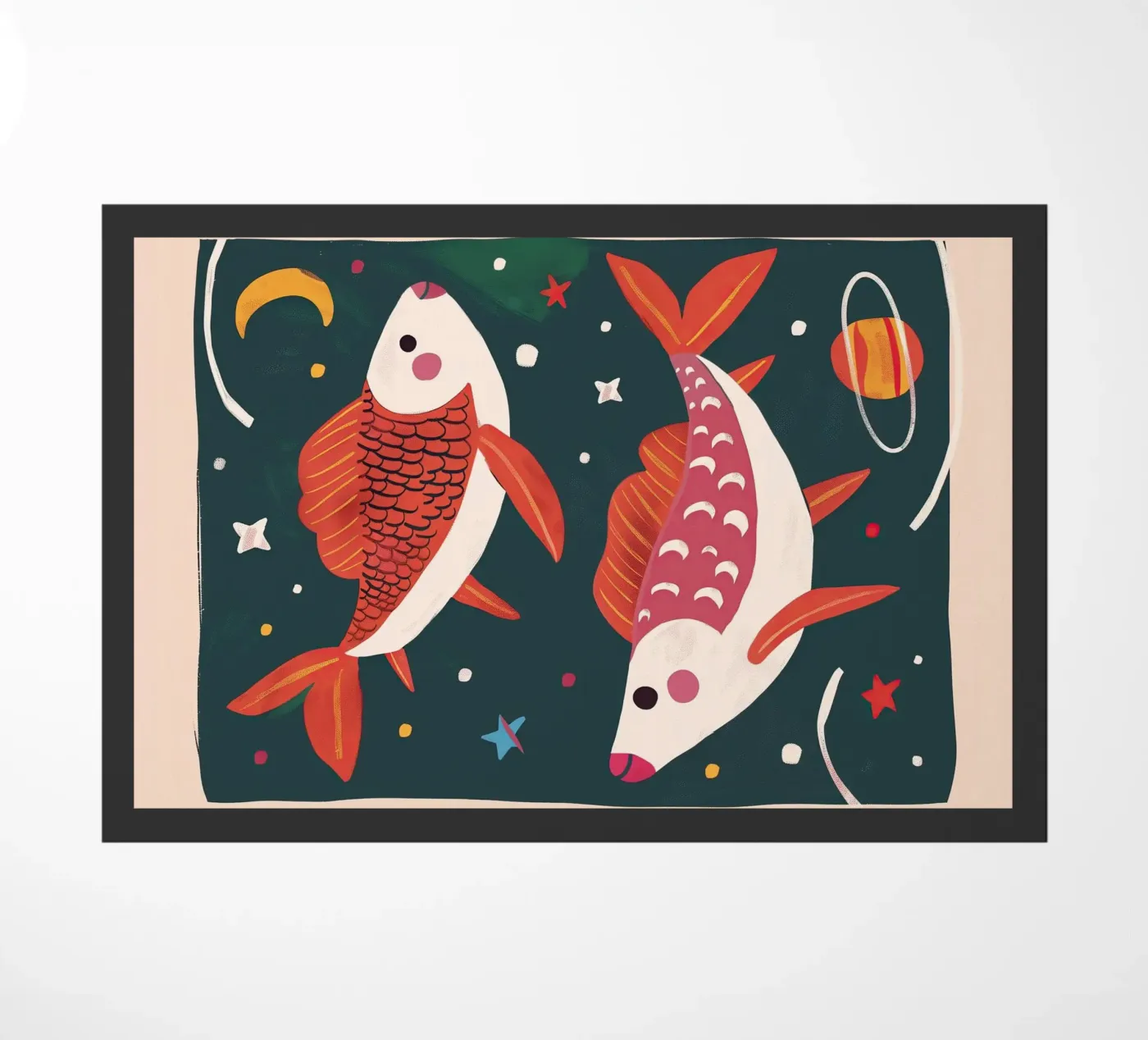 Space Fish deurmat van Lilo