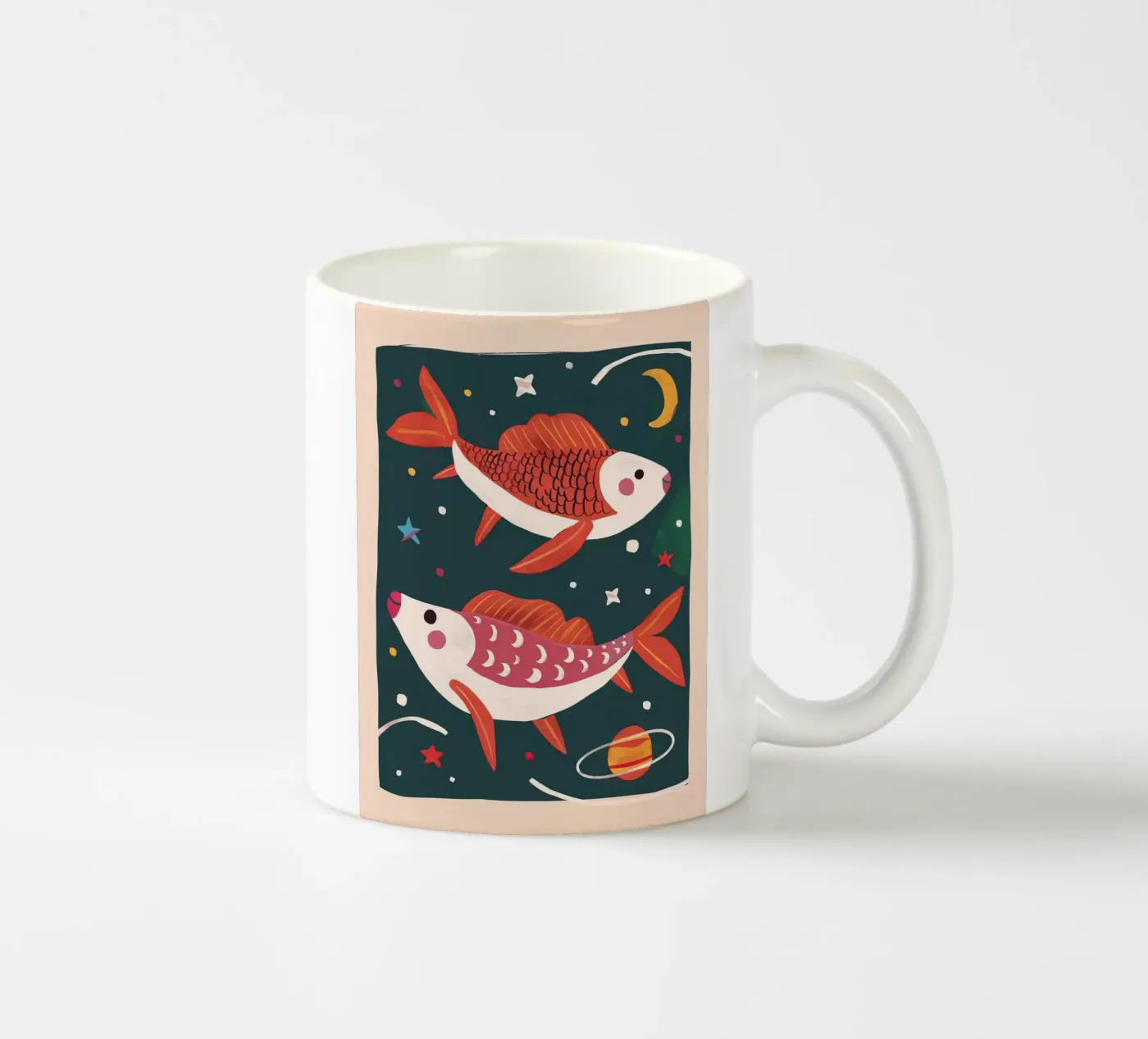 Space Fish ceramic mug by Lilo