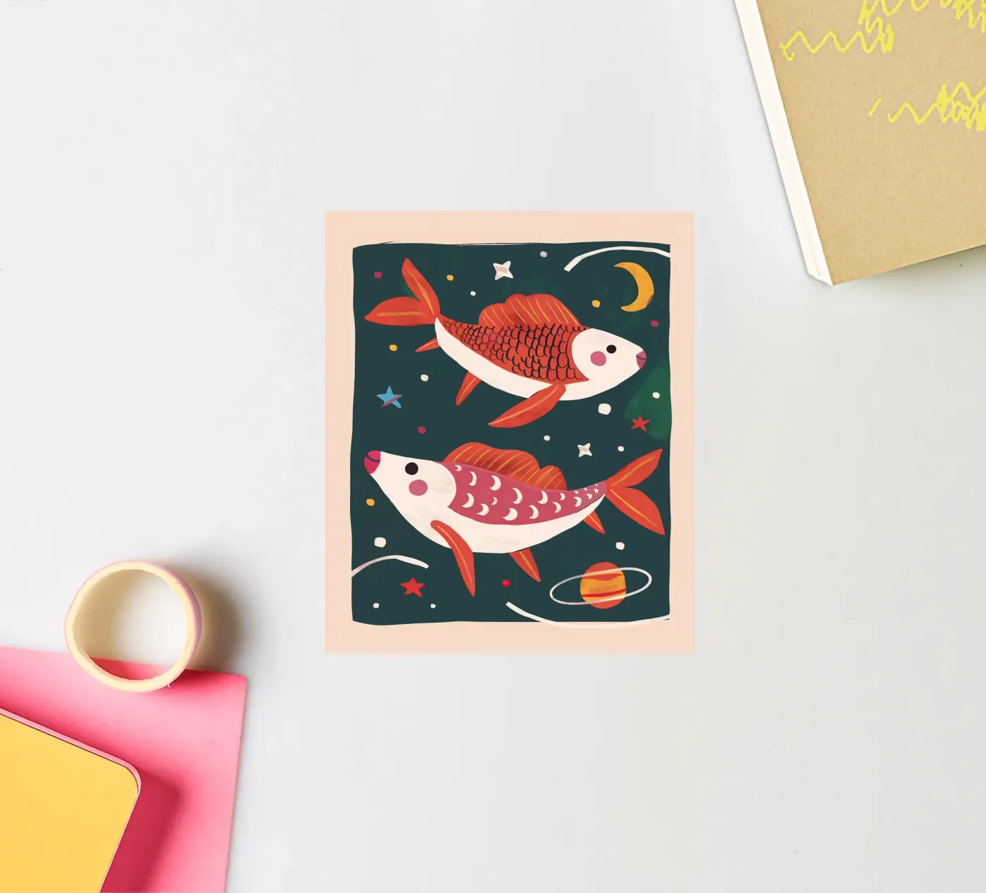 Space Fish sticker by Lilo