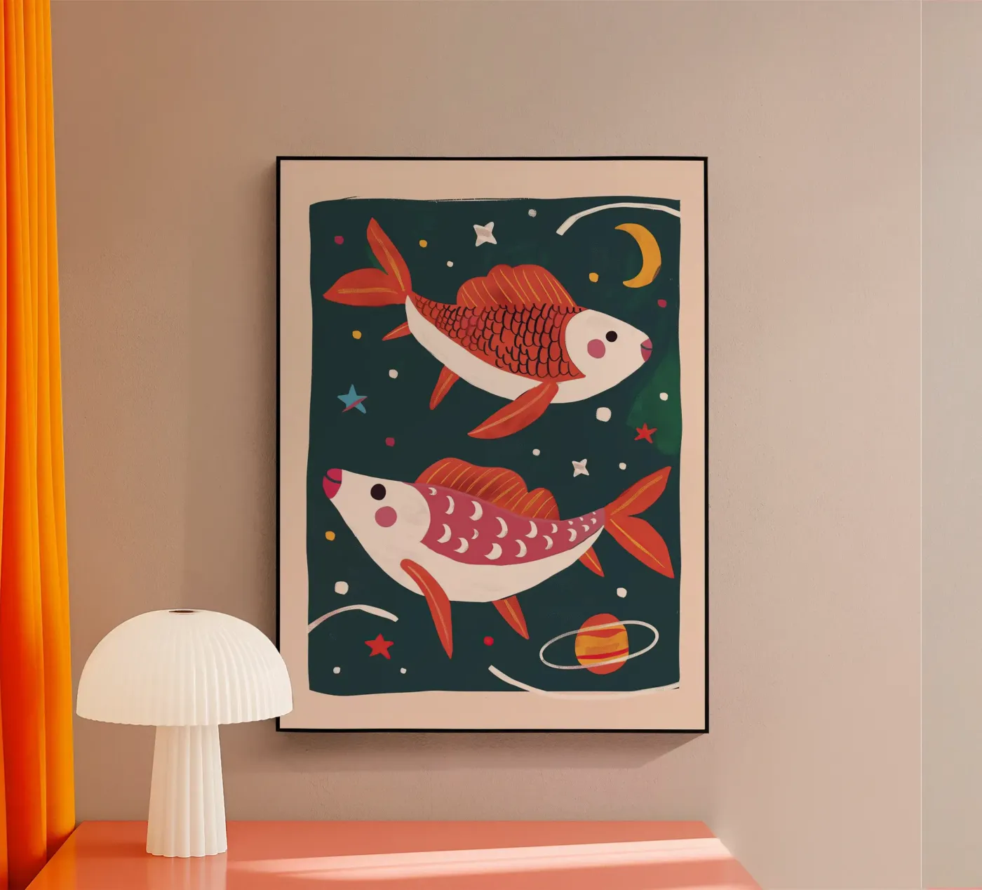 Space Fish plexiglas de Lilo