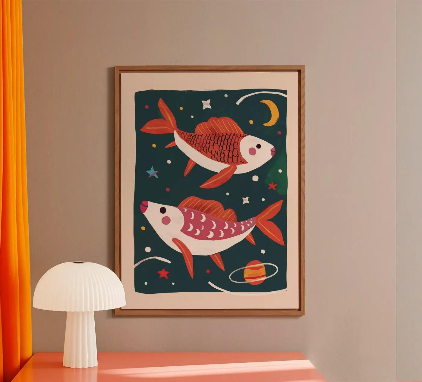 Space Fish forex plate by Lilo