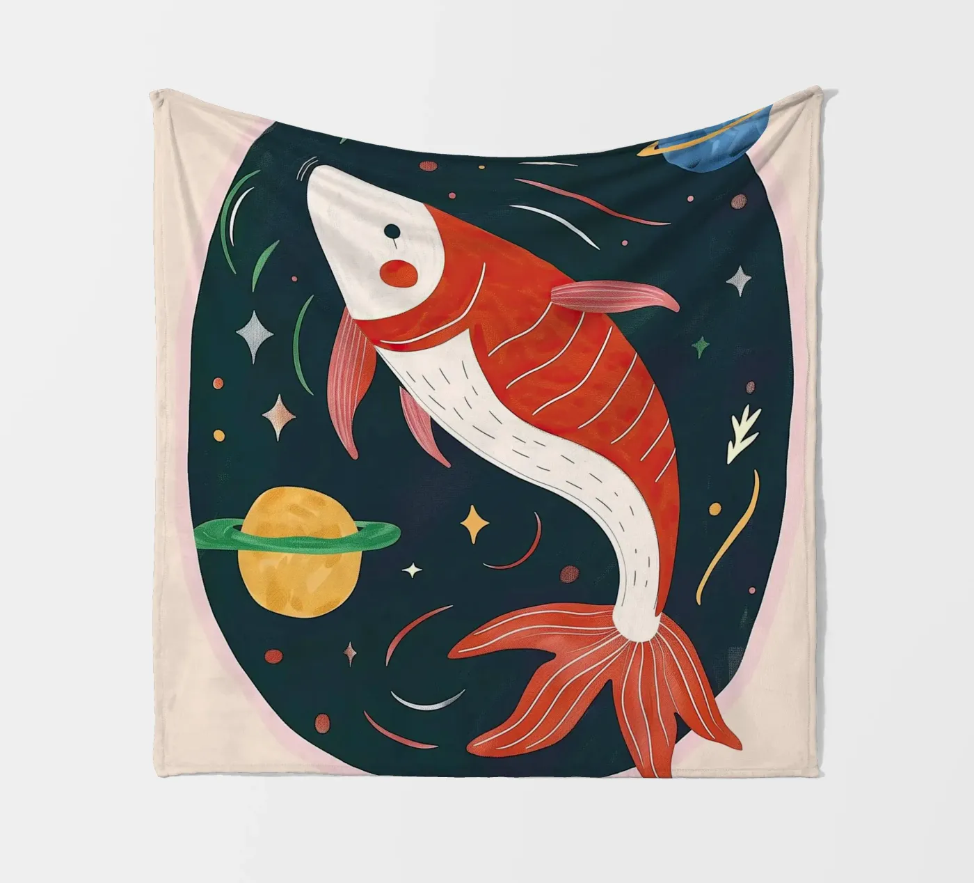 Space Koi Fleecedecke von Lilo
