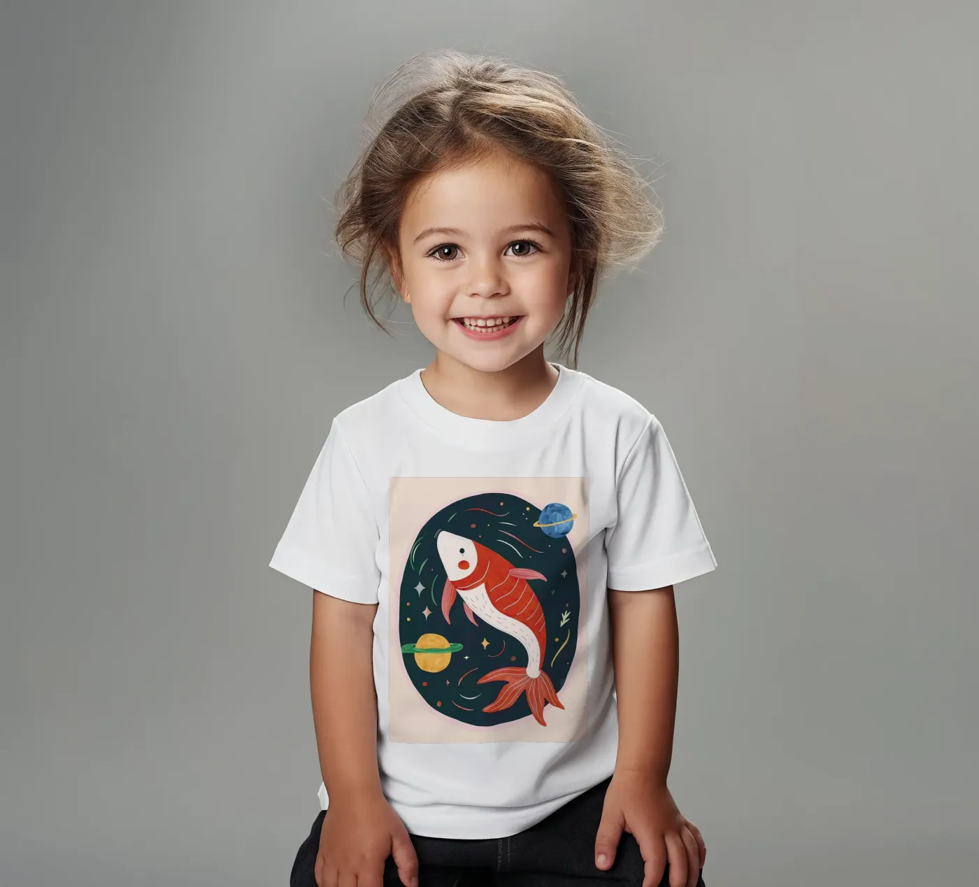 Space Koi t-shirt bambini da Lilo