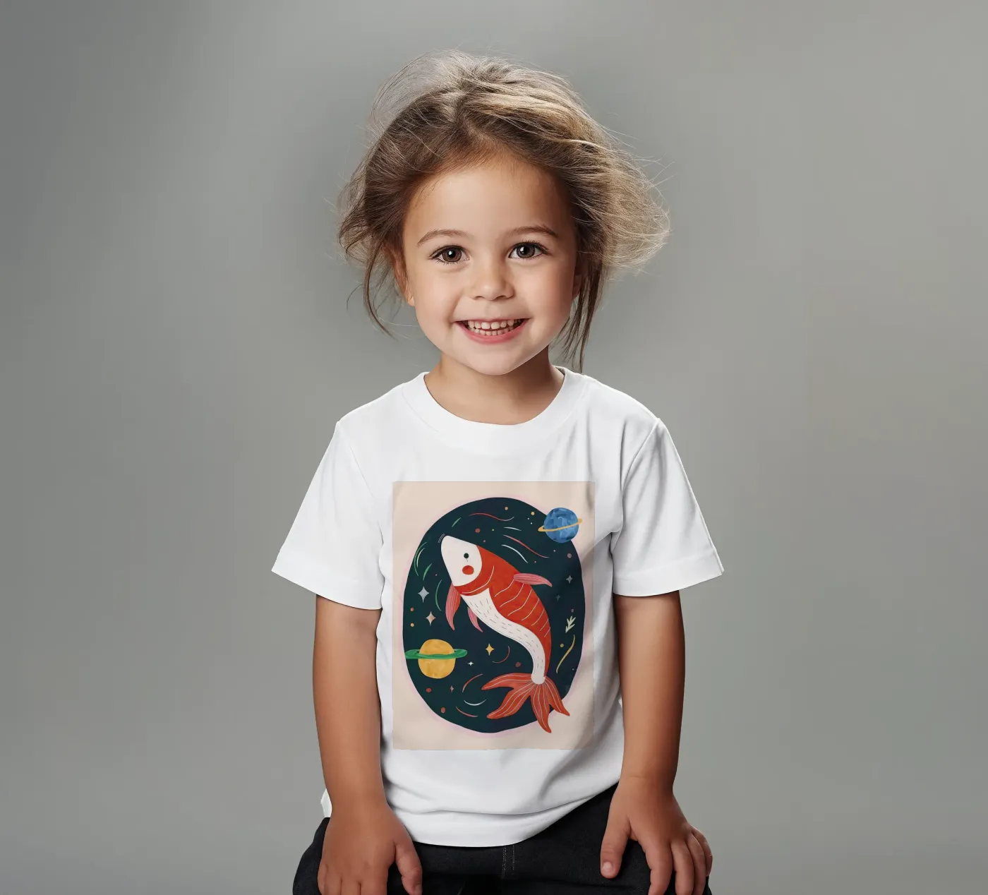 Space Koi t-shirt bambini da Lilo