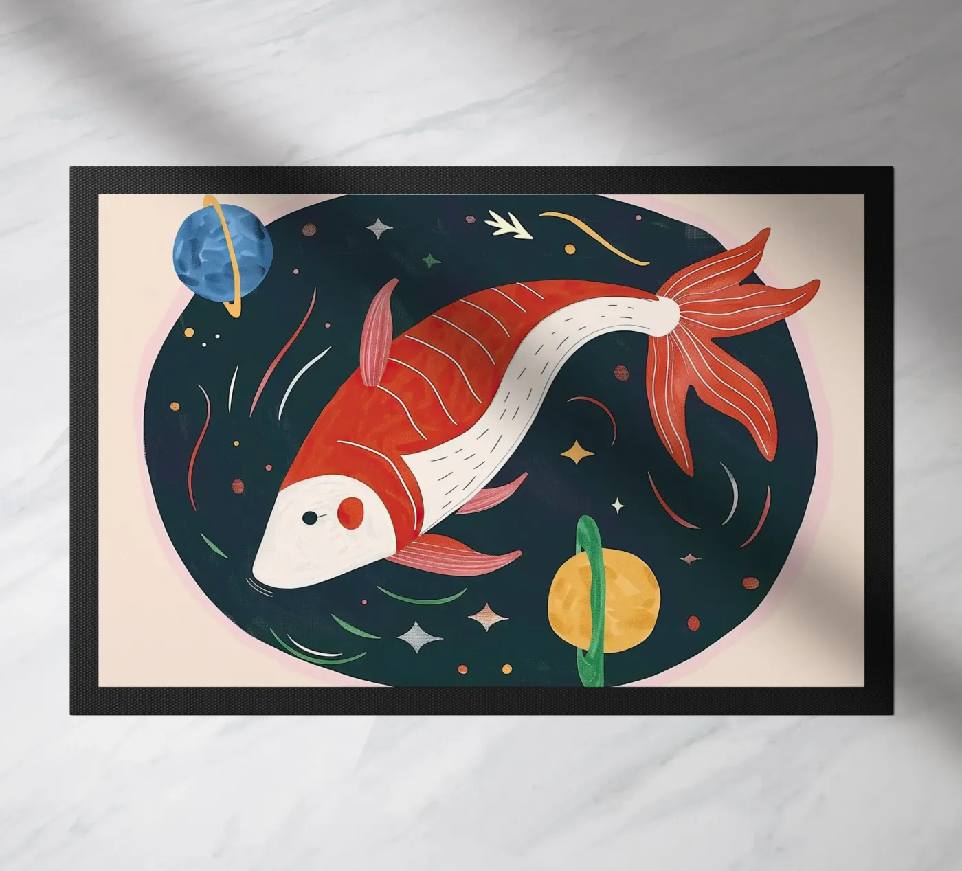 Space Koi deurmat van Lilo
