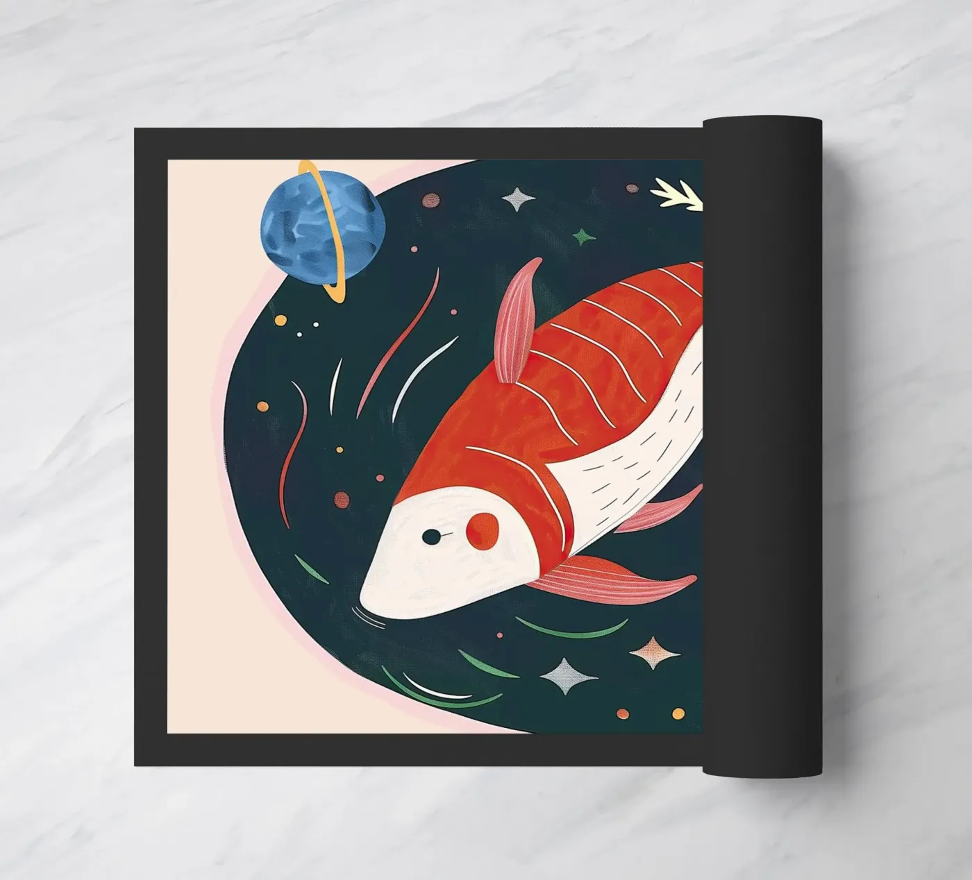 Space Koi deurmat van Lilo