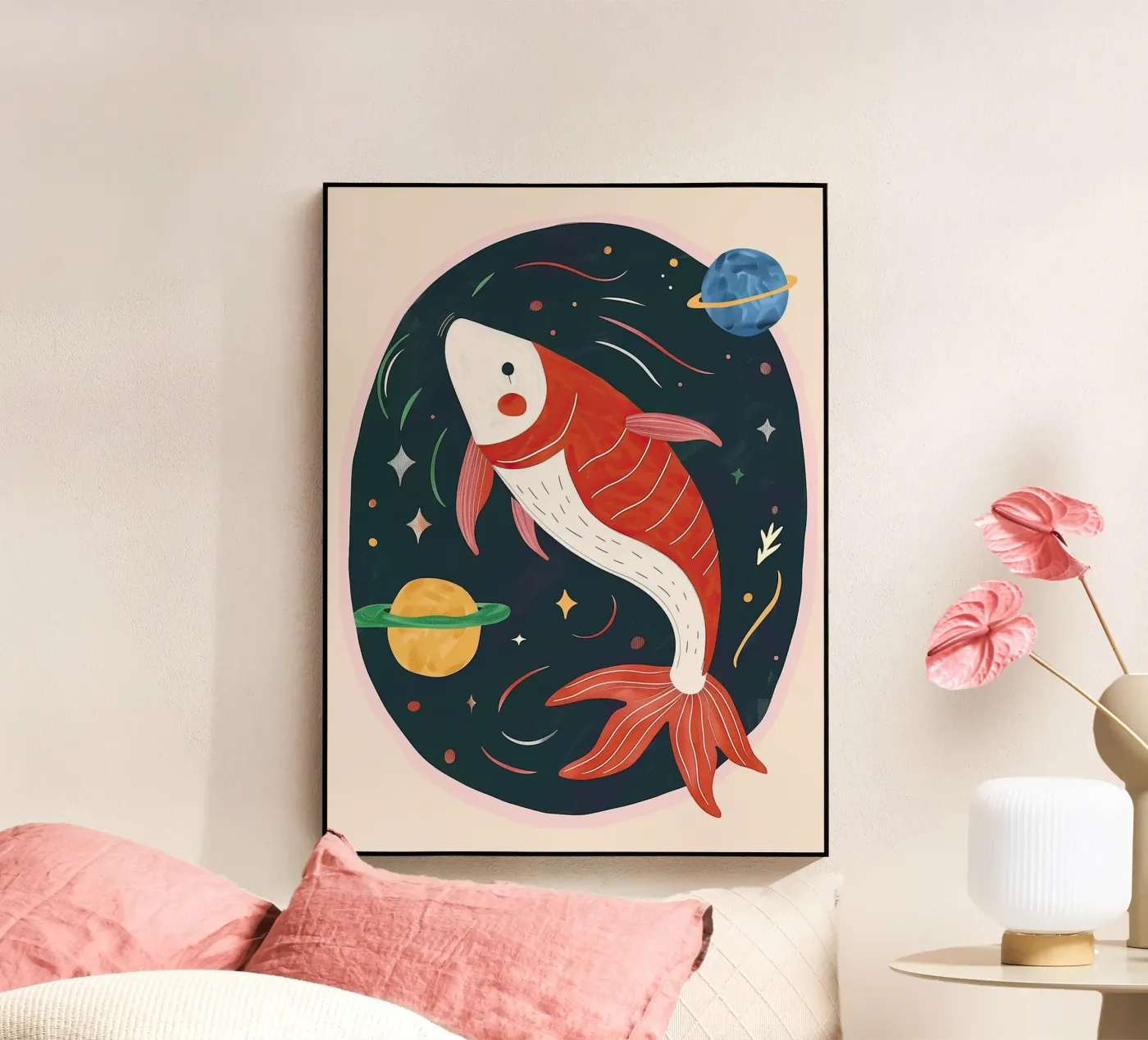 Space Koi plexiglas de Lilo