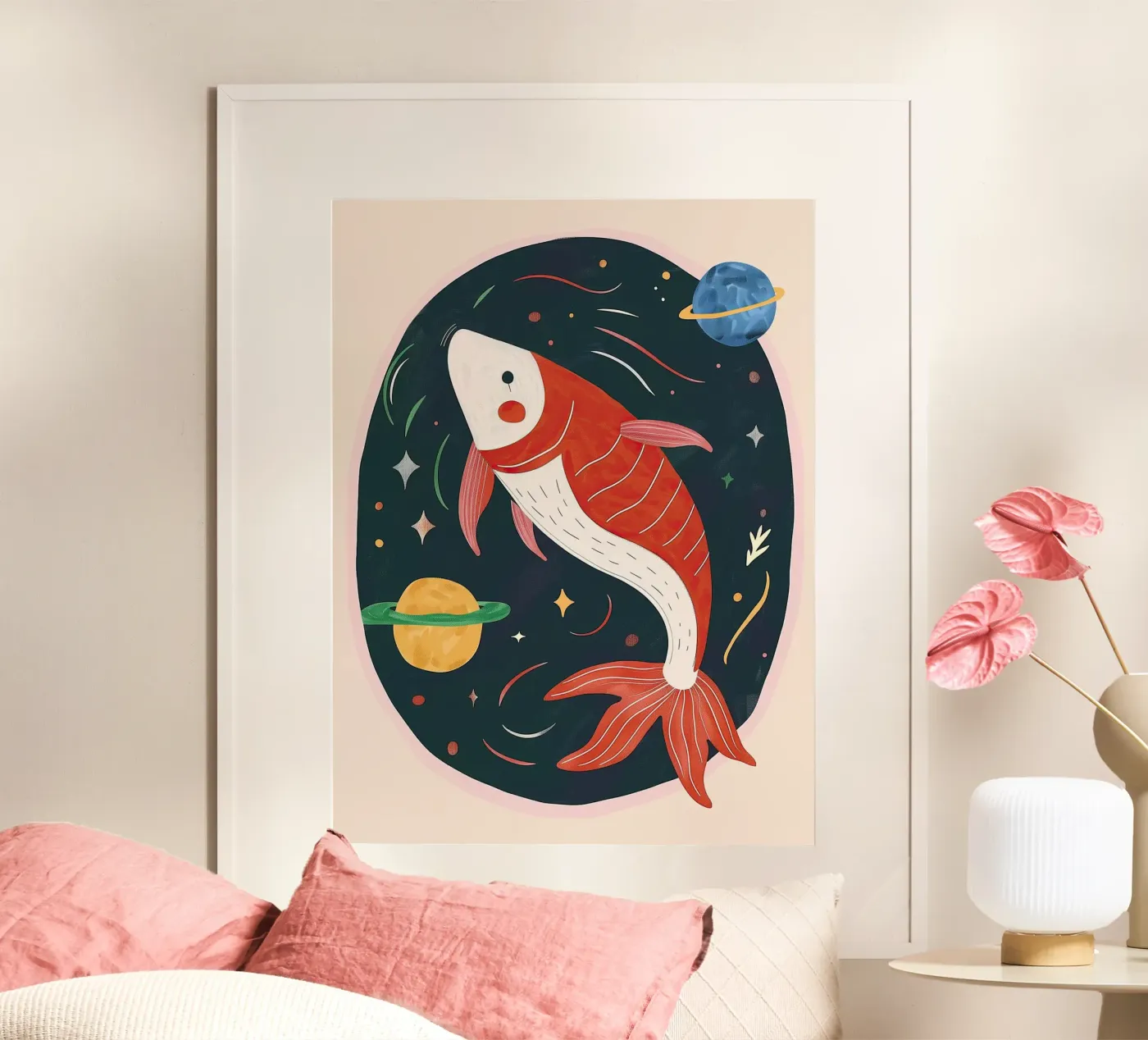 Space Koi poster van Lilo