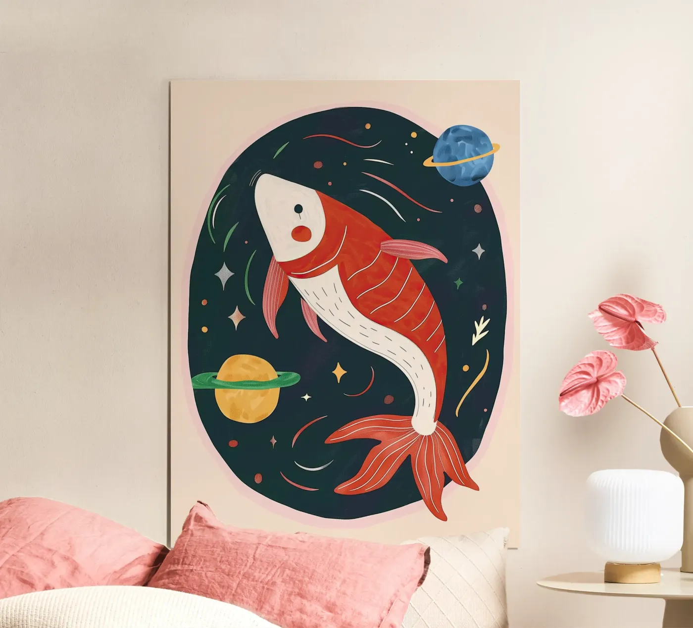 Space Koi poster van Lilo