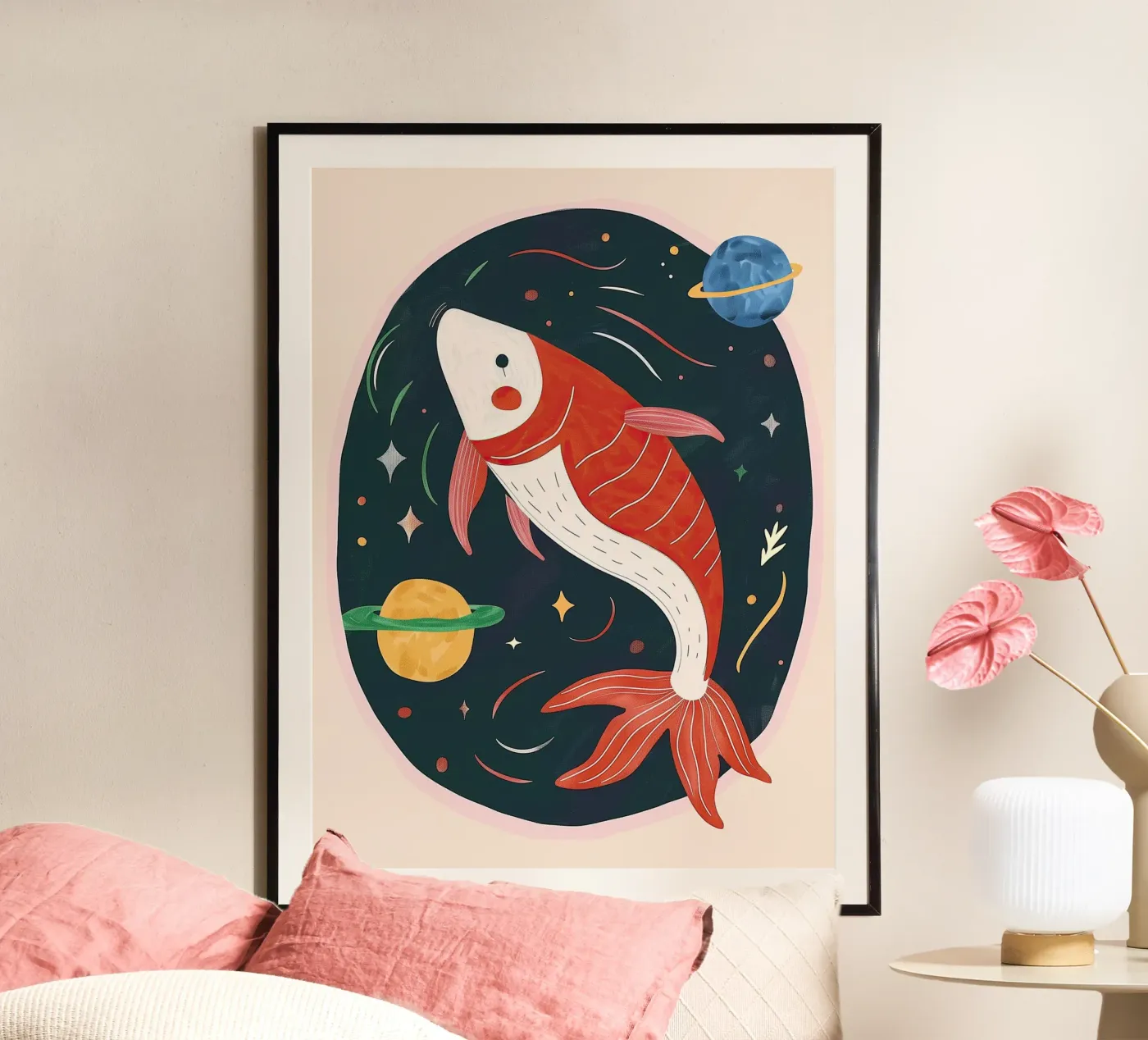 Space Koi poster van Lilo