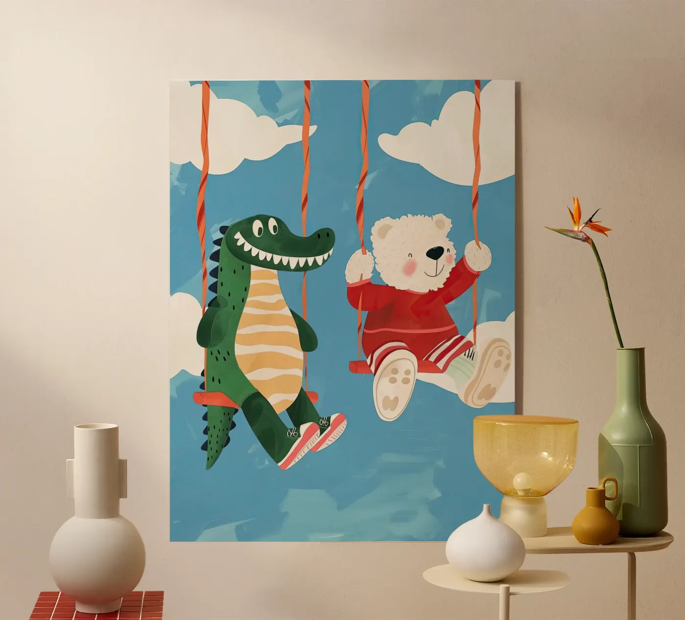 Swinging Through the Clouds plexiglass da Lilo