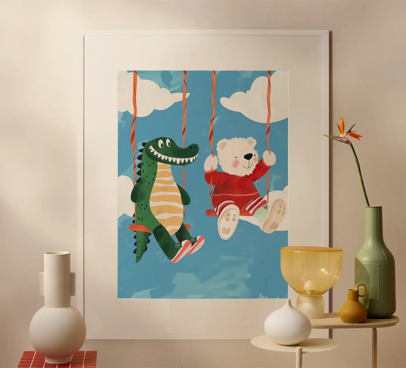 Swinging Through the Clouds poster da Lilo