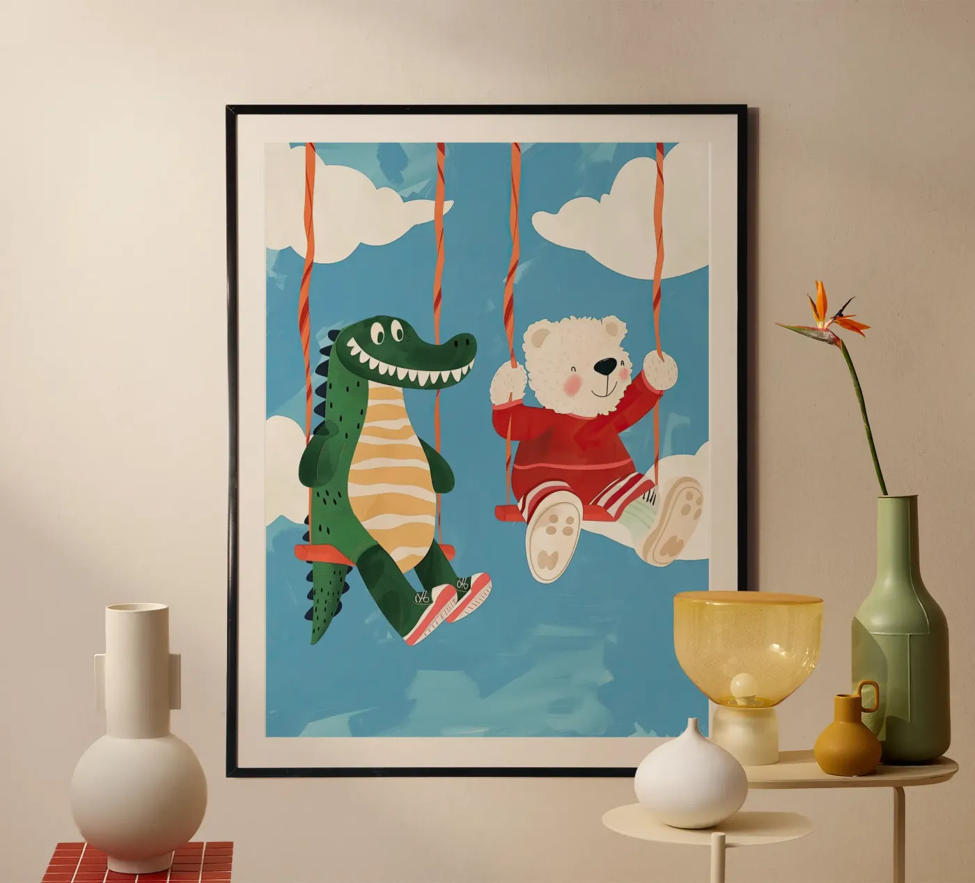 Swinging Through the Clouds poster da Lilo