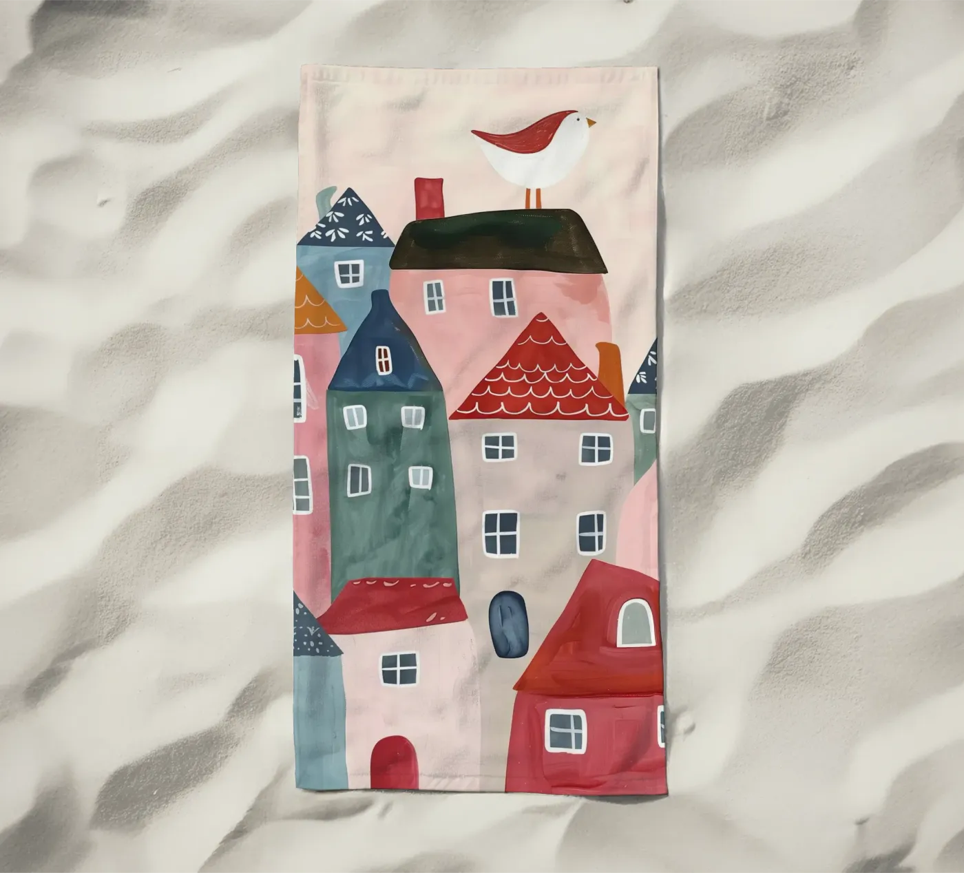 Tiny Town strandhanddoek van Lilo