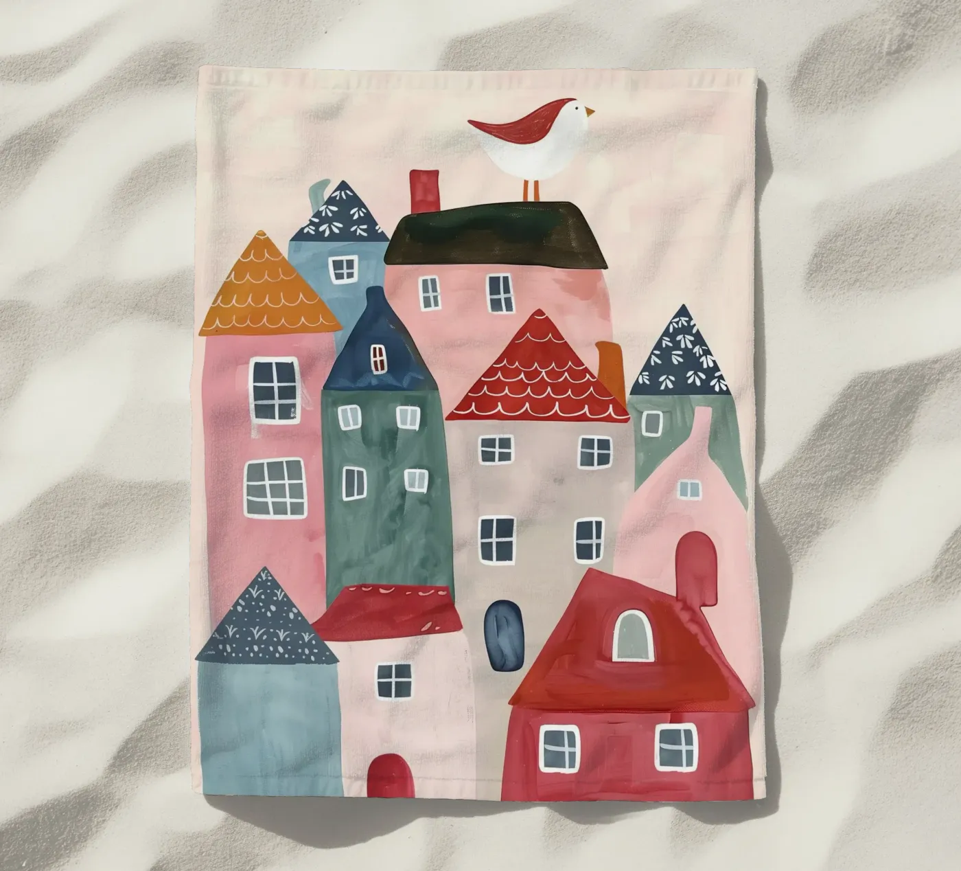 Tiny Town strandhanddoek van Lilo