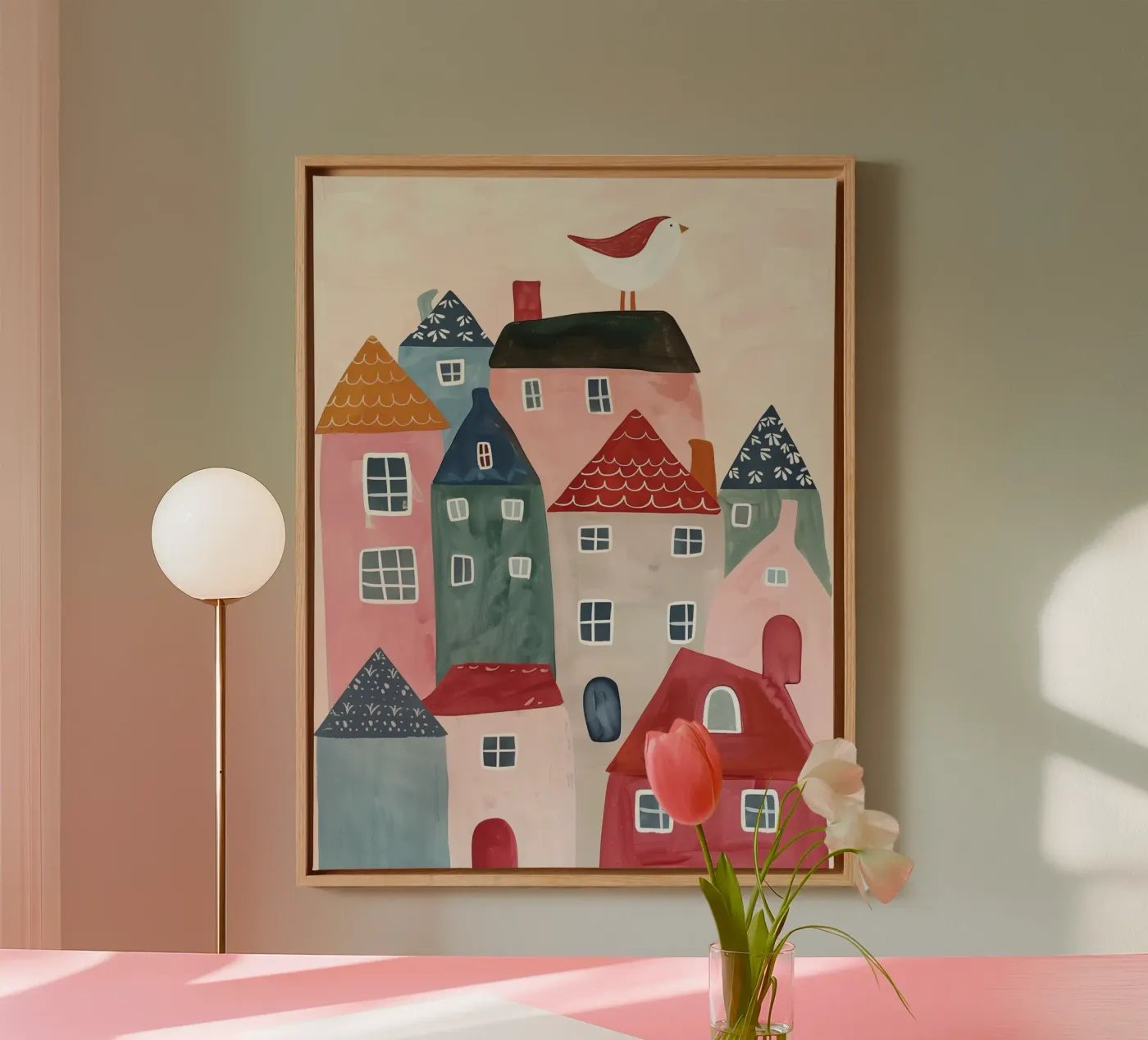 Tiny Town canvas by Lilo