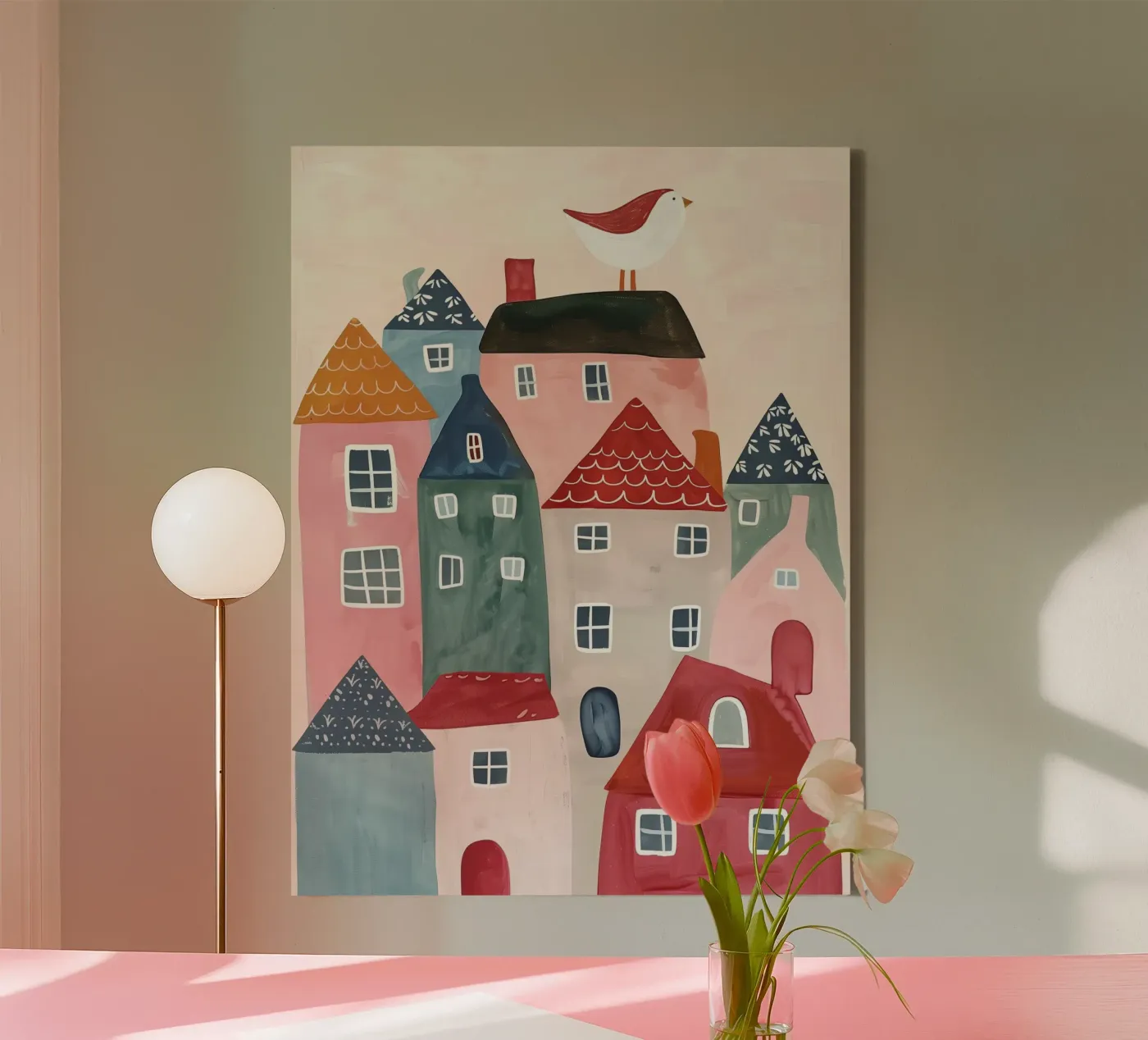 Tiny Town canvas by Lilo