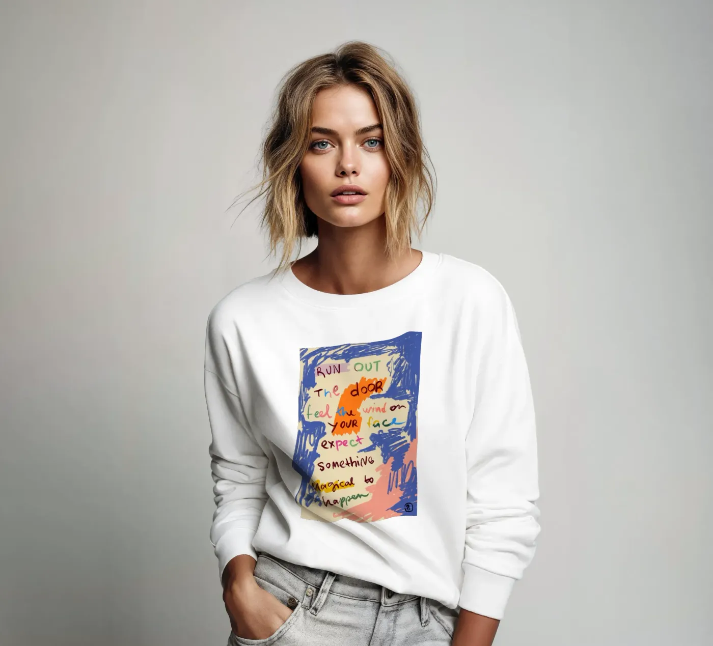 MAGICAL DAY MESSAGE sweat de Sandra Poliakov