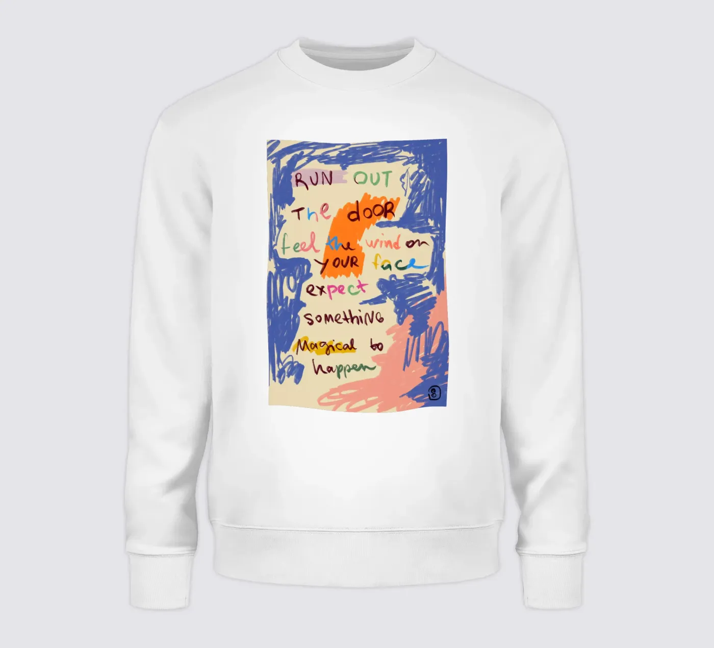 MAGICAL DAY MESSAGE sweat de Sandra Poliakov