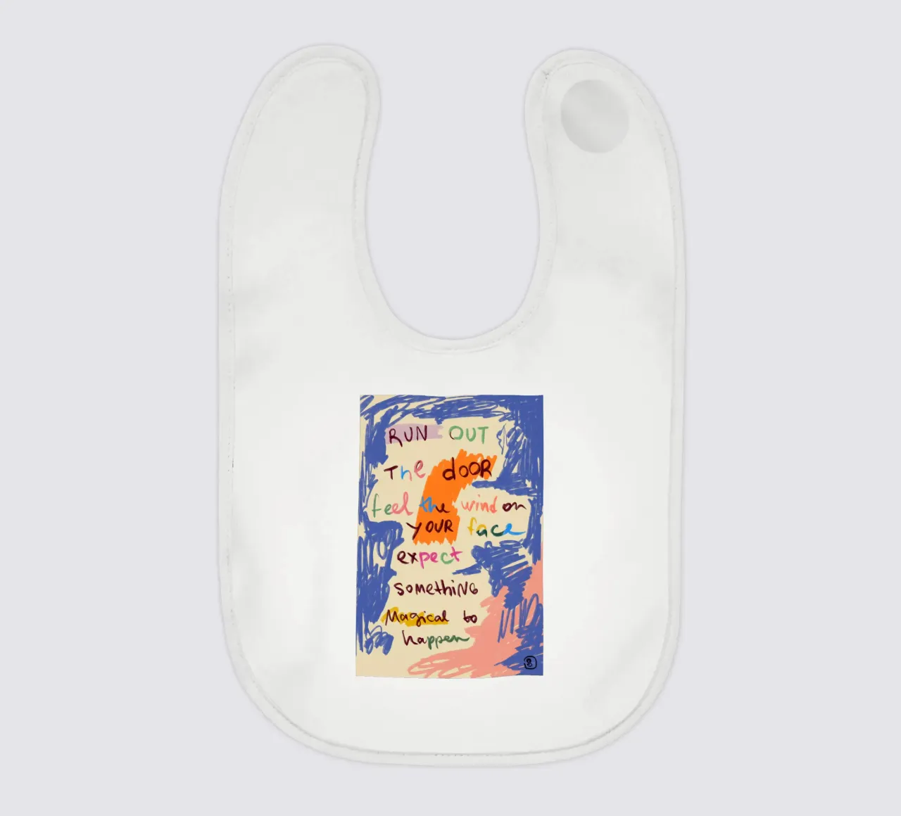 MAGICAL DAY MESSAGE bavaglino da Sandra Poliakov