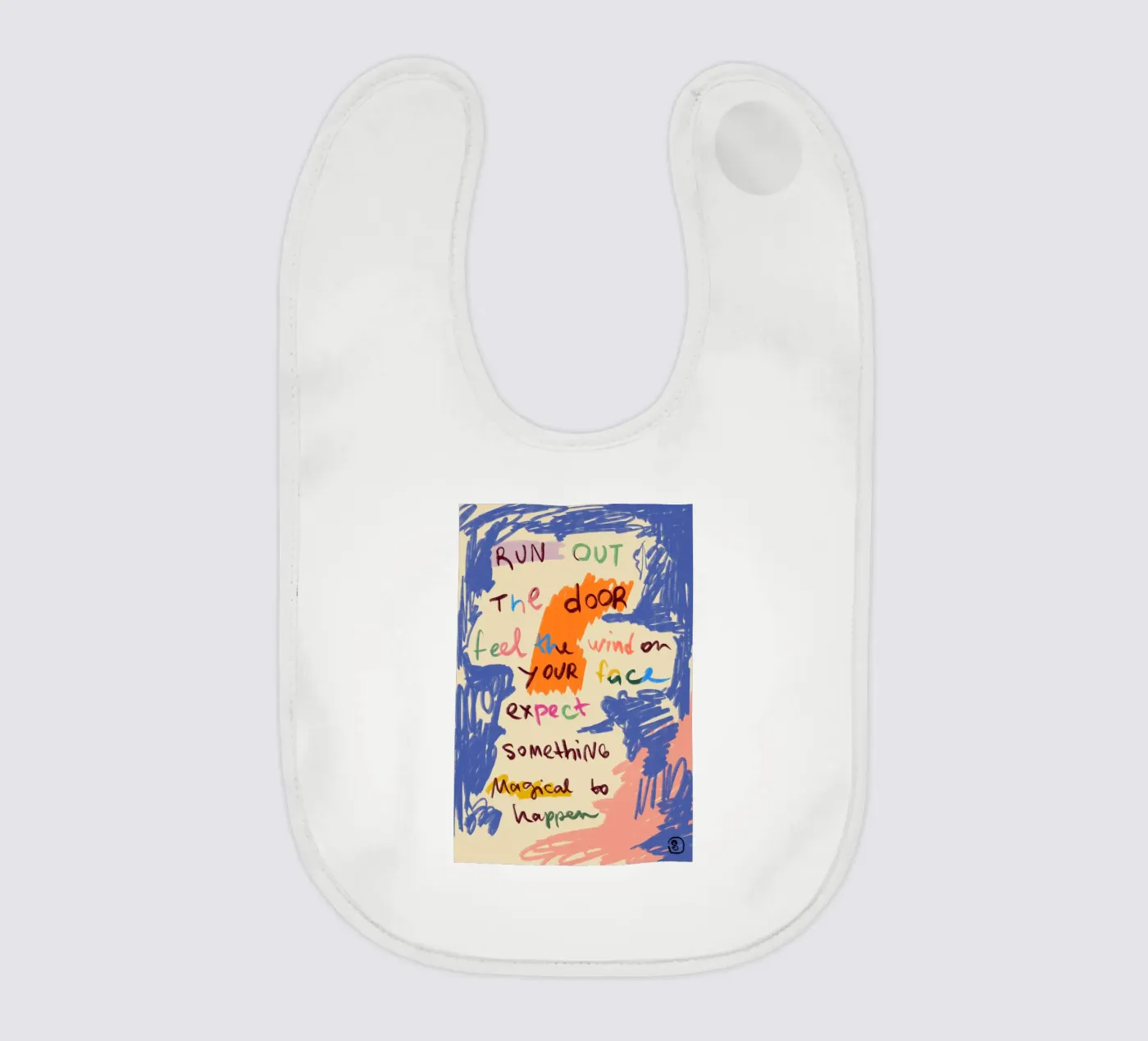 BOTSCHAFT DES MAGISCHEN TAGES Babylätzchen von Sandra Poliakov