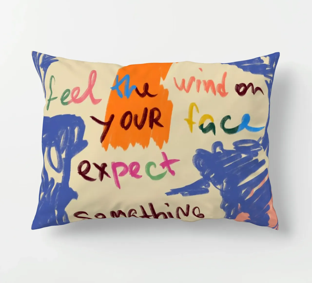 MAGICAL DAY MESSAGE decorative cushion by Sandra Poliakov