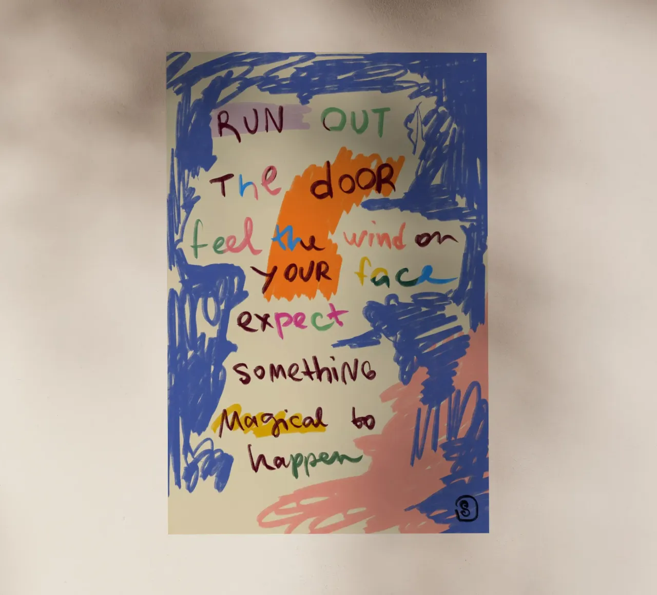 MESSAGGIO DEL GIORNO MAGICO pellicola backlit da Sandra Poliakov