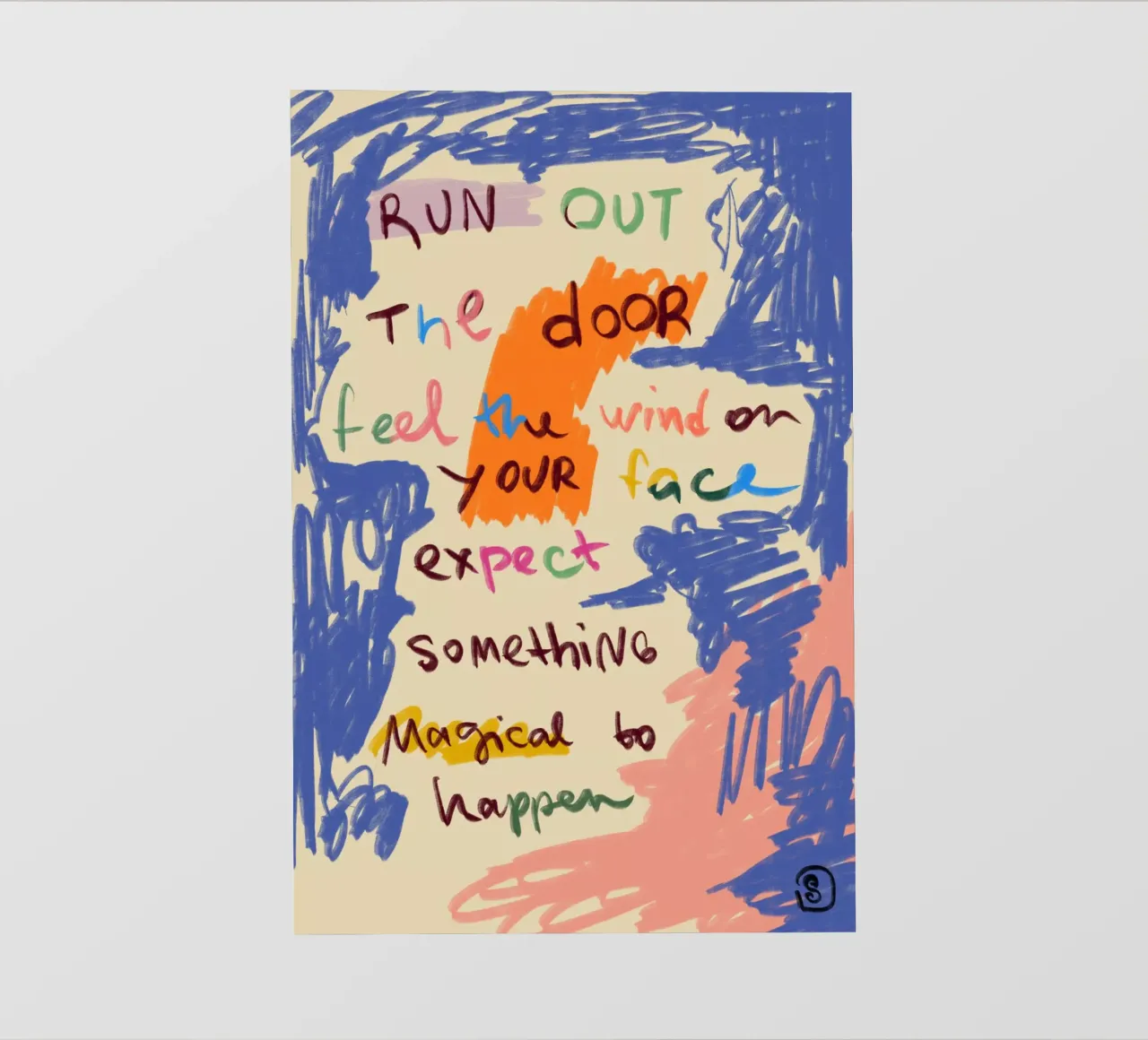 MESSAGGIO DEL GIORNO MAGICO pellicola backlit da Sandra Poliakov